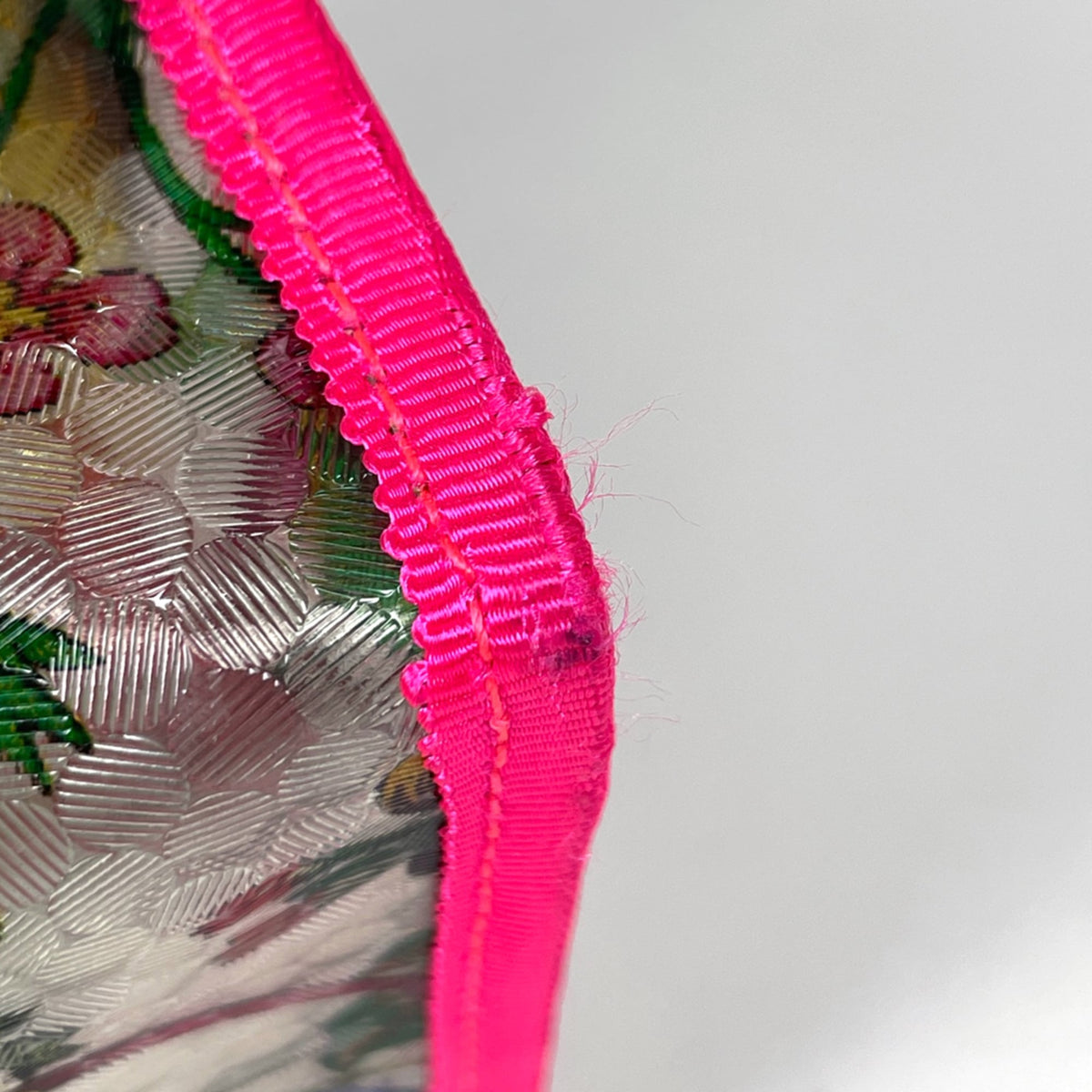 Gucci Clear Pink Leather Vinyl Tote Bag (Pre-Owned)