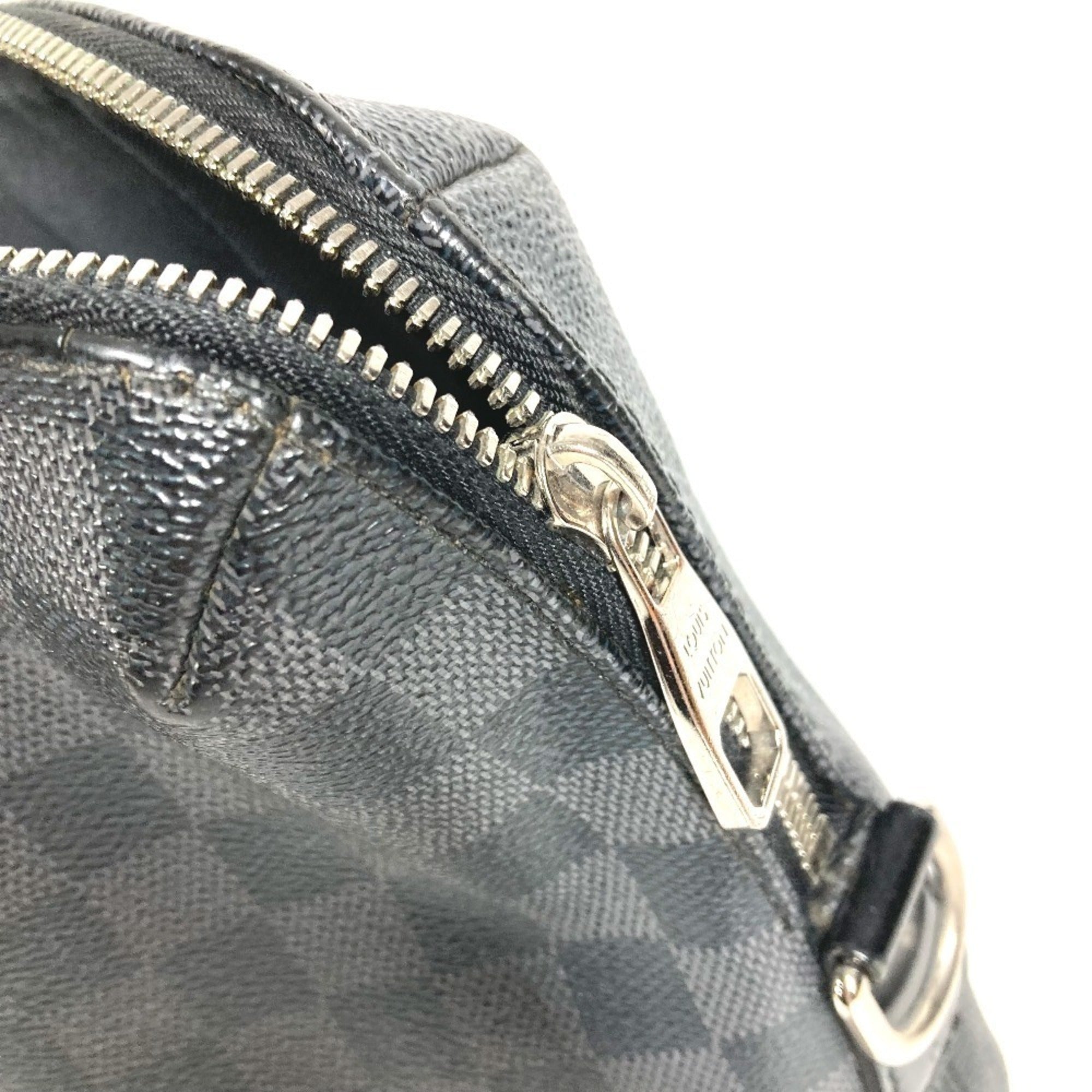 Louis Vuitton Black Damier Graphite Canvas Briefcase Handbag (Pre-Owned)