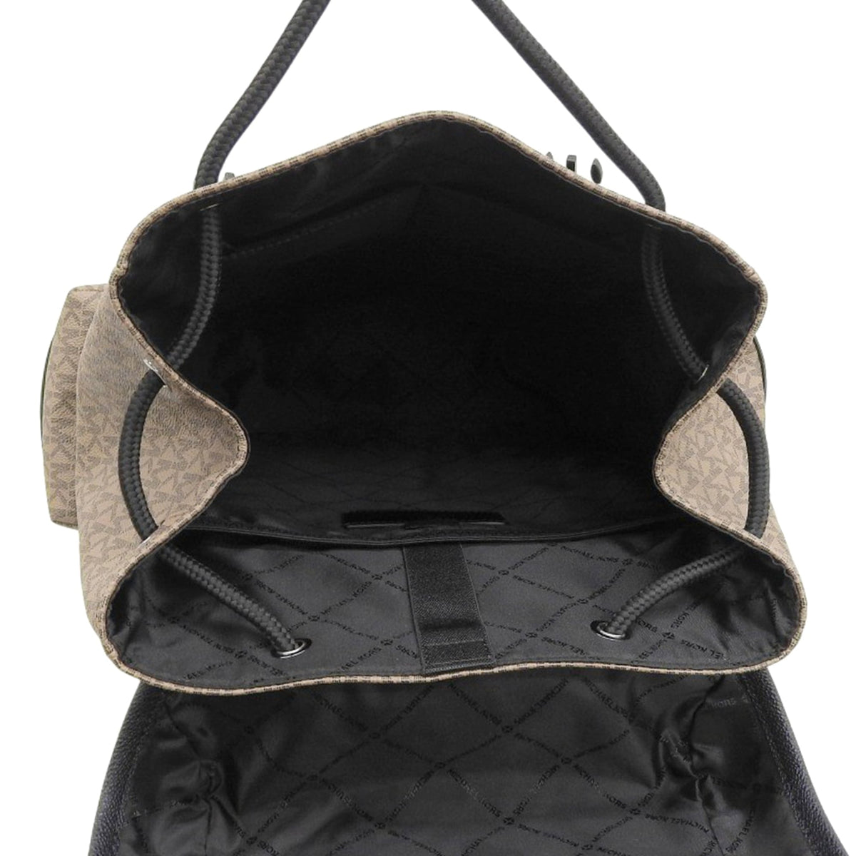 Michael Kors Brown Coated Canvas Backpack (Pre-Owned)