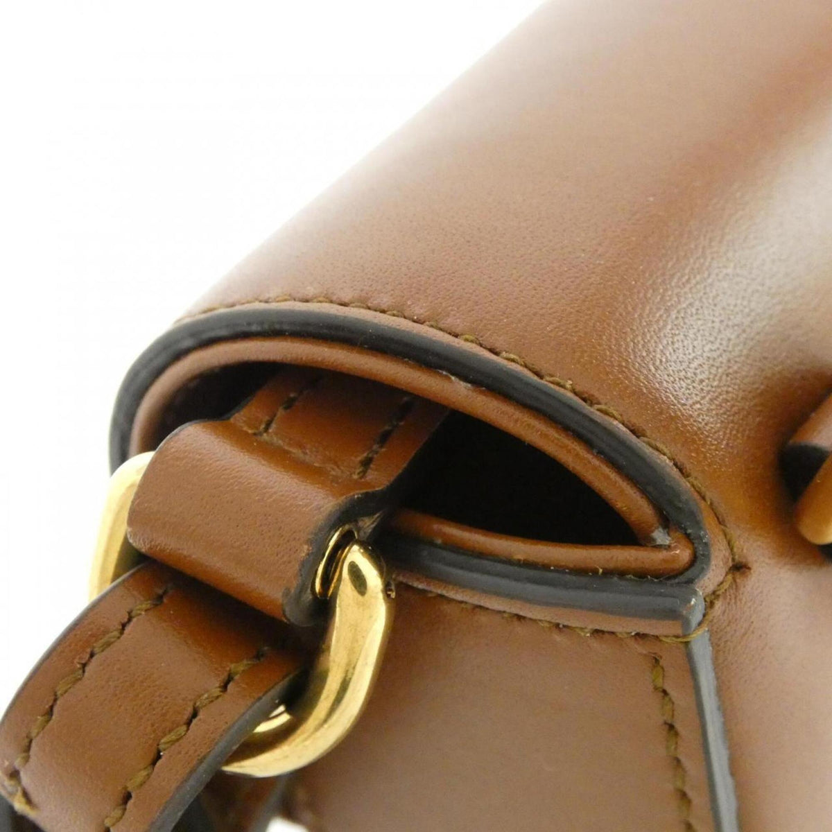 Gucci Brown Leather Handbag (Pre-Owned)