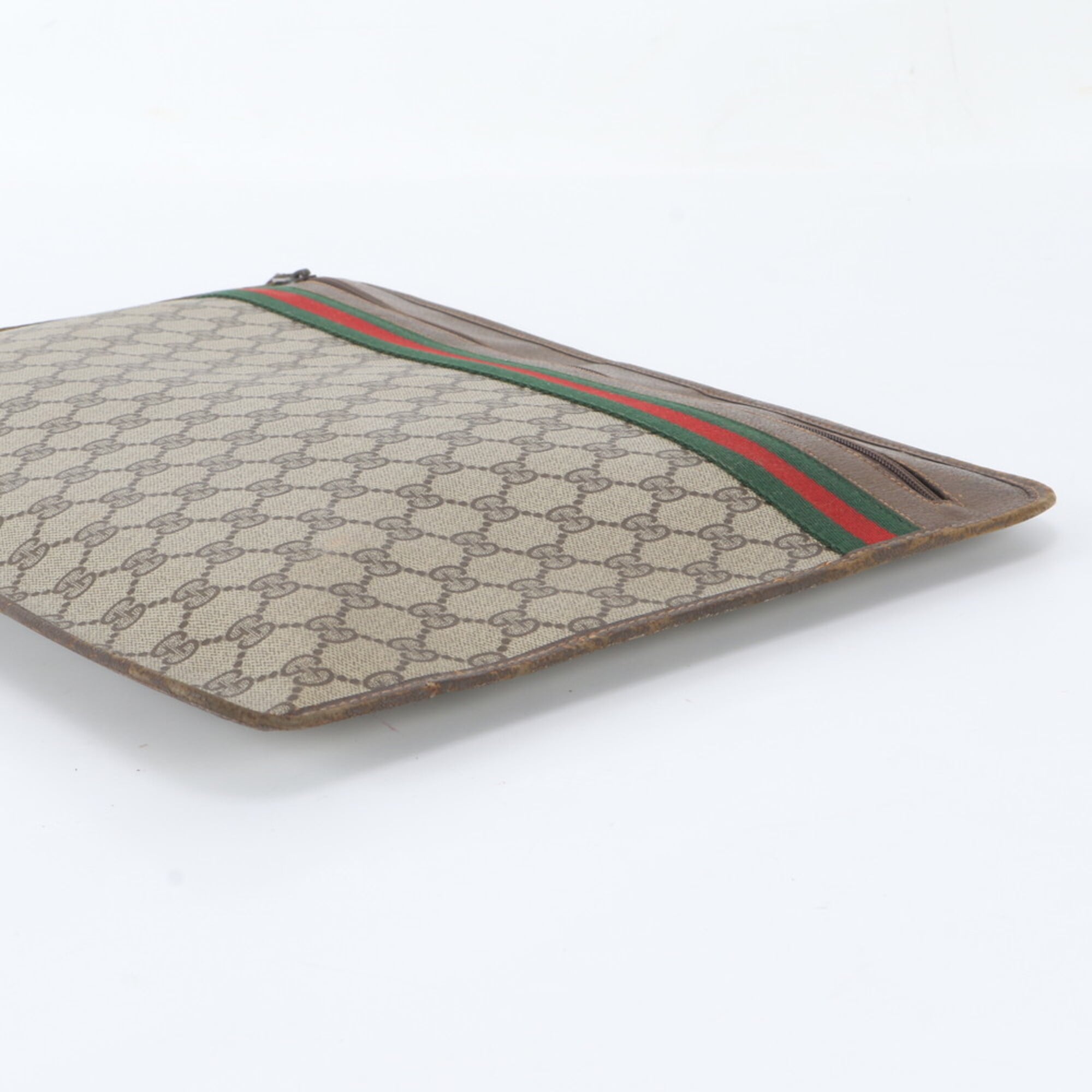 Gucci Brown Leather Coated Canvas (Pre-Owned)