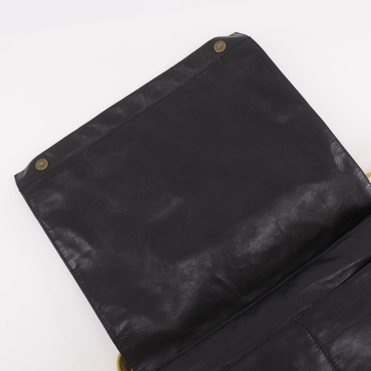 Bally Black Yellow Leather Shoulder Bag (Pre-Owned)