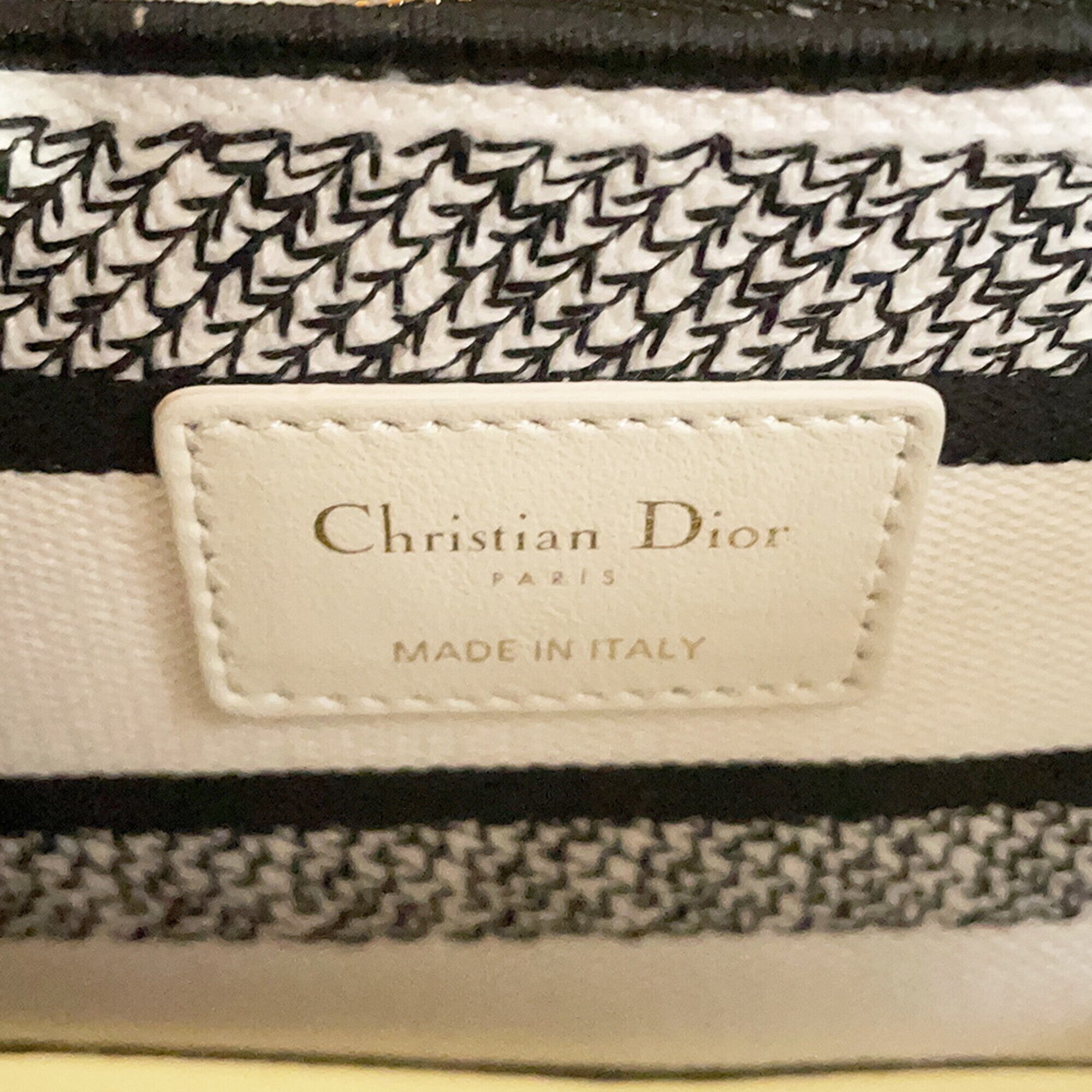 Christian Dior Multi-Color White Canvas Handbag (Pre-Owned)