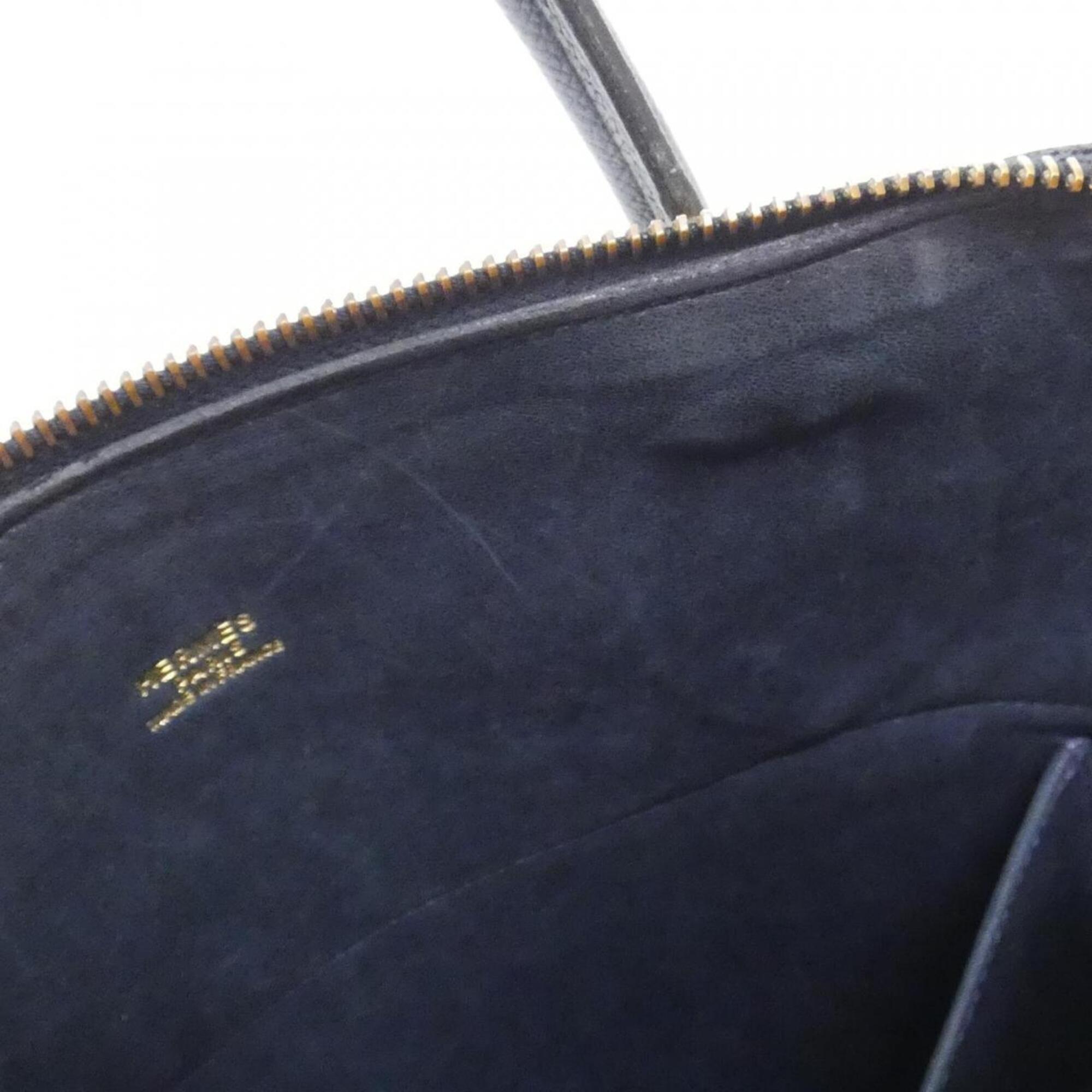 Hermes Navy Courchevel Leather Handbag (Pre-Owned)