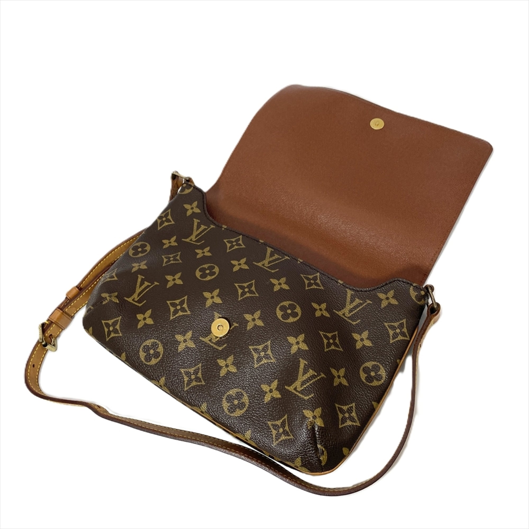 Louis Vuitton Brown Monogram Canvas Shoulder Bag (Pre-Owned)