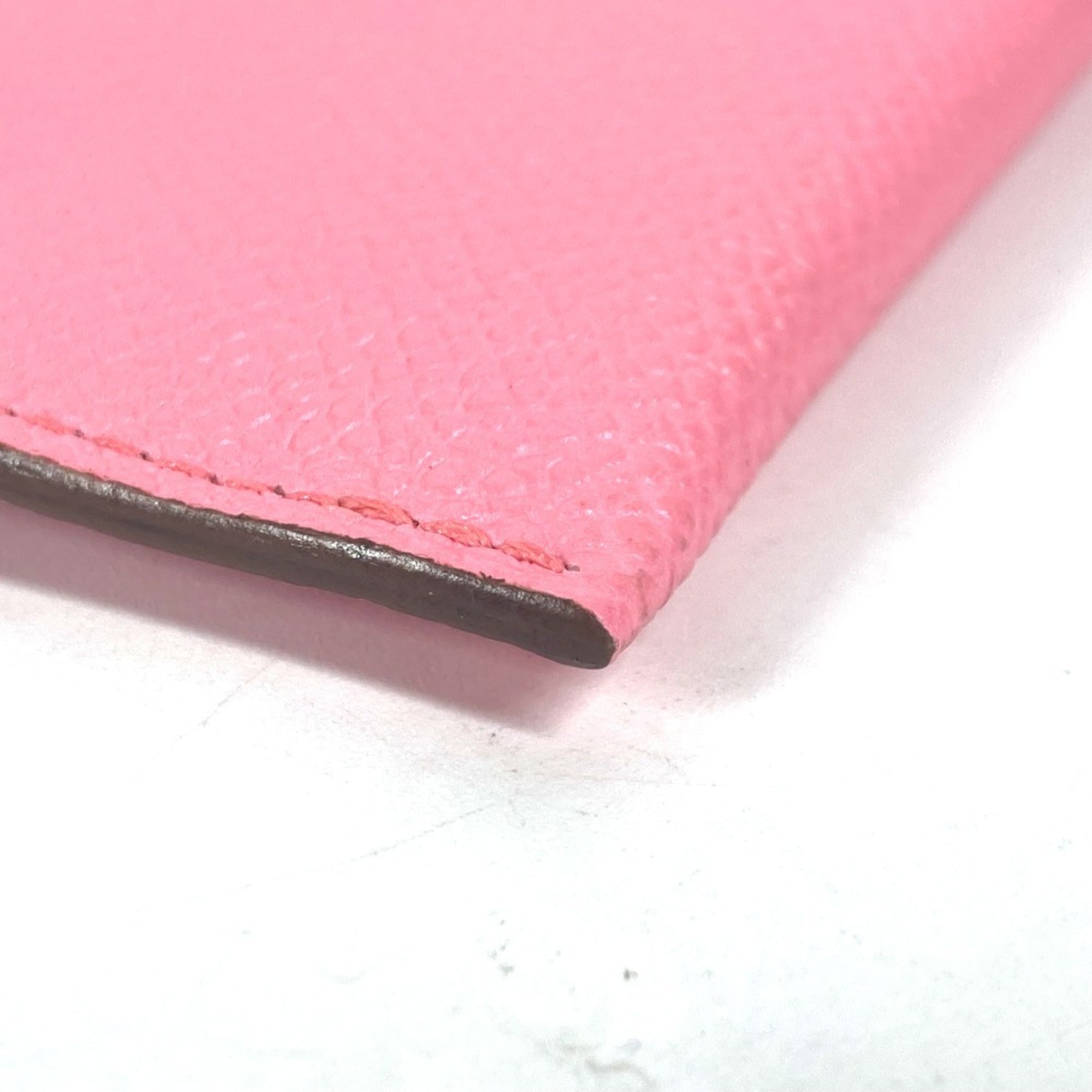Hermes Brown Pink Epsom Leather Clutch Bag (Pre-Owned)