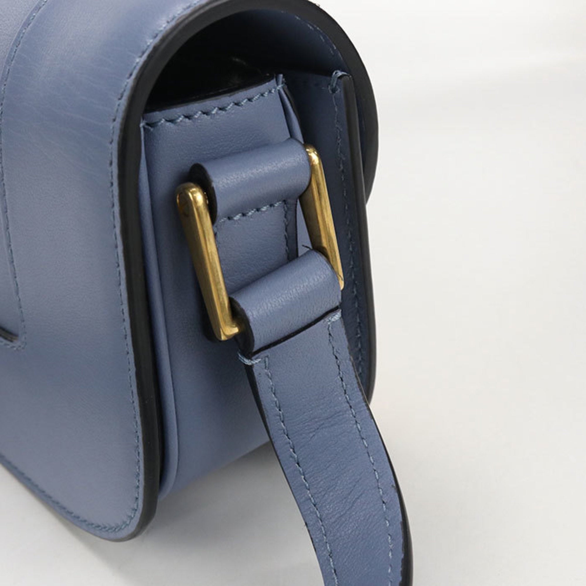 Valentino Garavani Blue Leather Shoulder Bag (Pre-Owned)