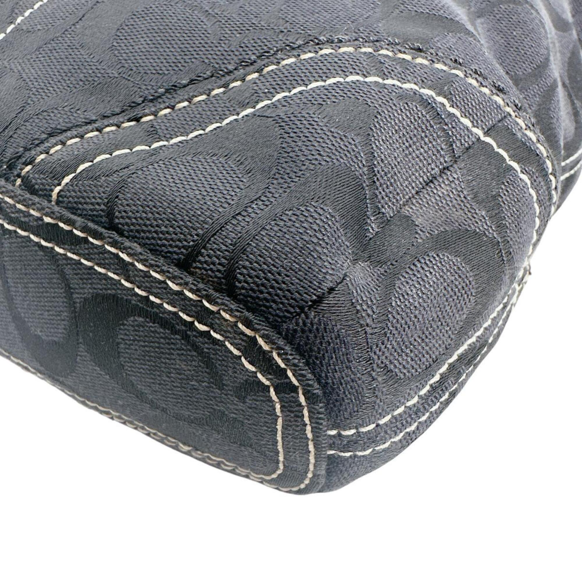 Coach Black Canvas Shoulder Bag (Pre-Owned)