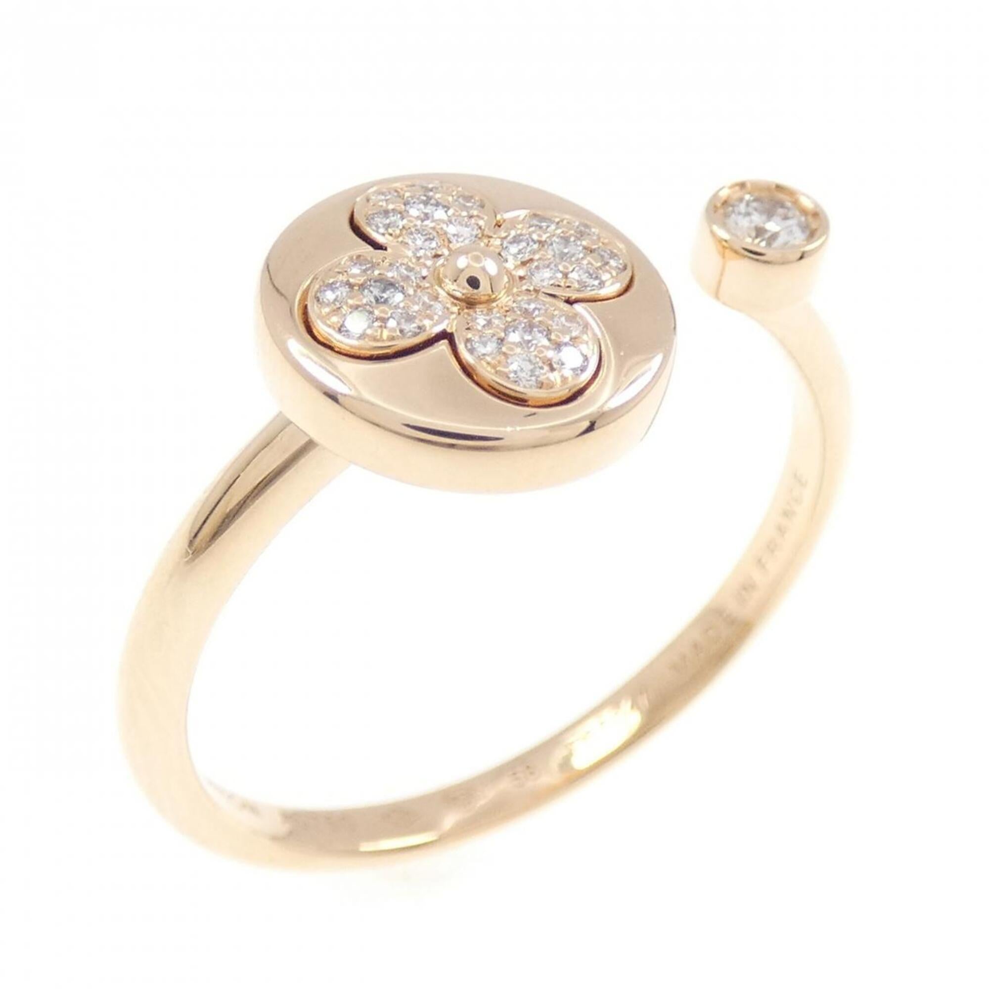 Louis Vuitton Pink Gold (18K) Band Ring (Pre-Owned)