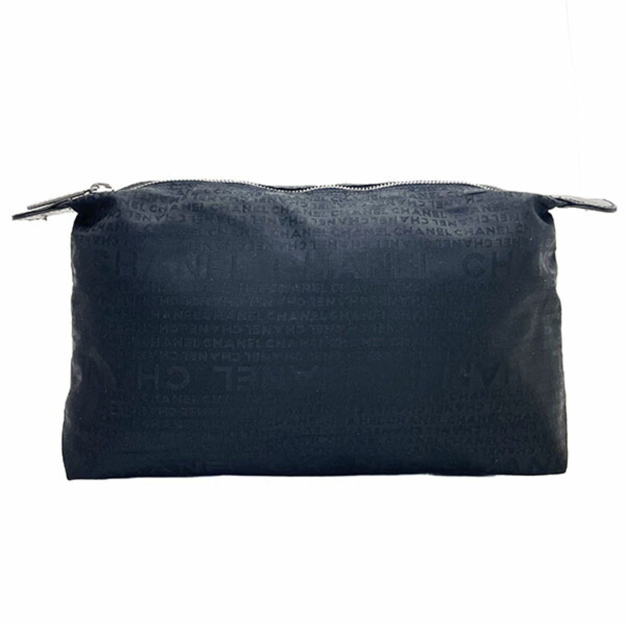Chanel Black Fabric Pouch (Pre-Owned)