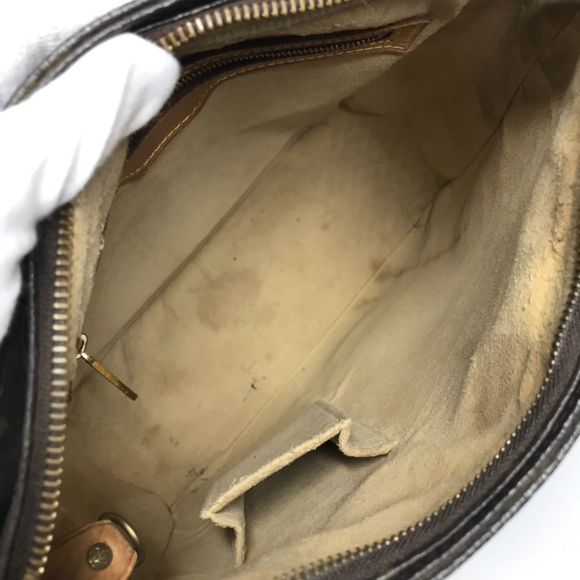 Louis Vuitton Brown Monogram Canvas Handbag Shoulder Bag (Pre-Owned)