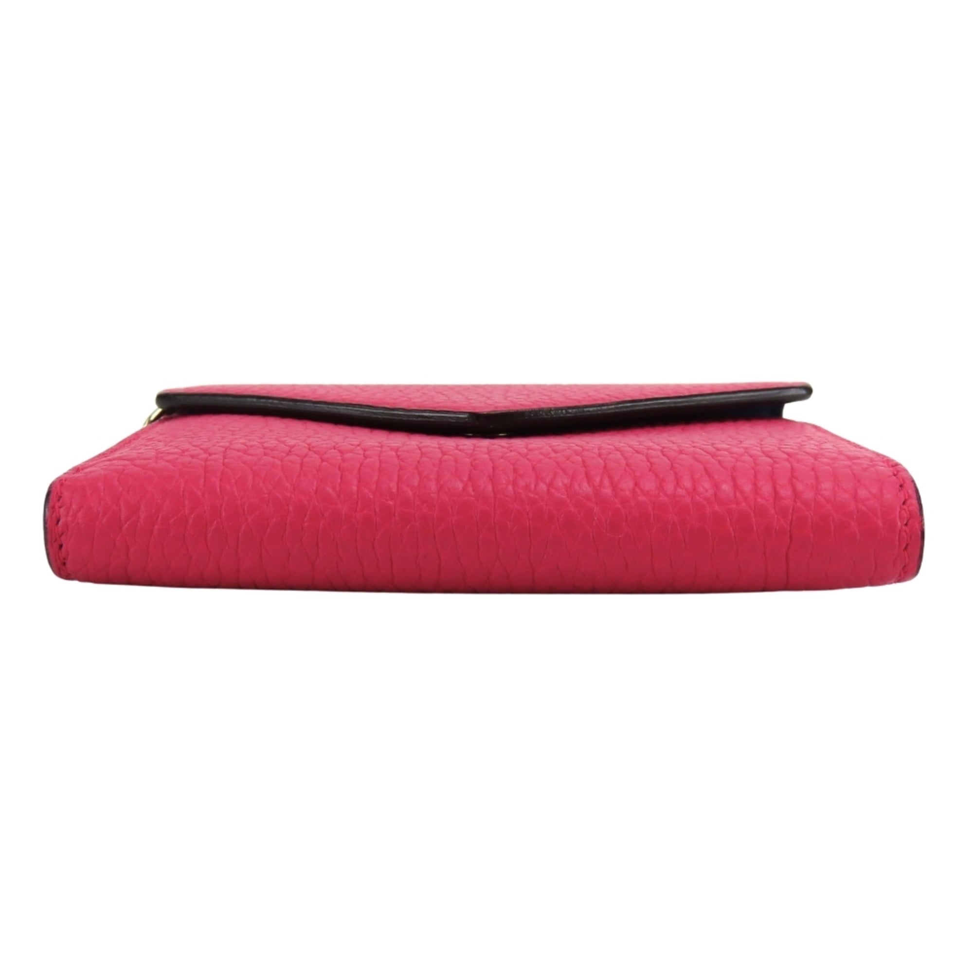 Christian Dior Navy Pink Leather Wallet (Tri-Fold) (Pre-Owned)