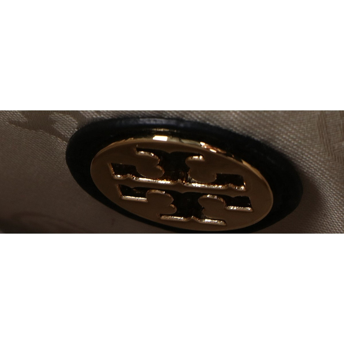 Tory Burch Beige Black Leather Handbag (Pre-Owned)