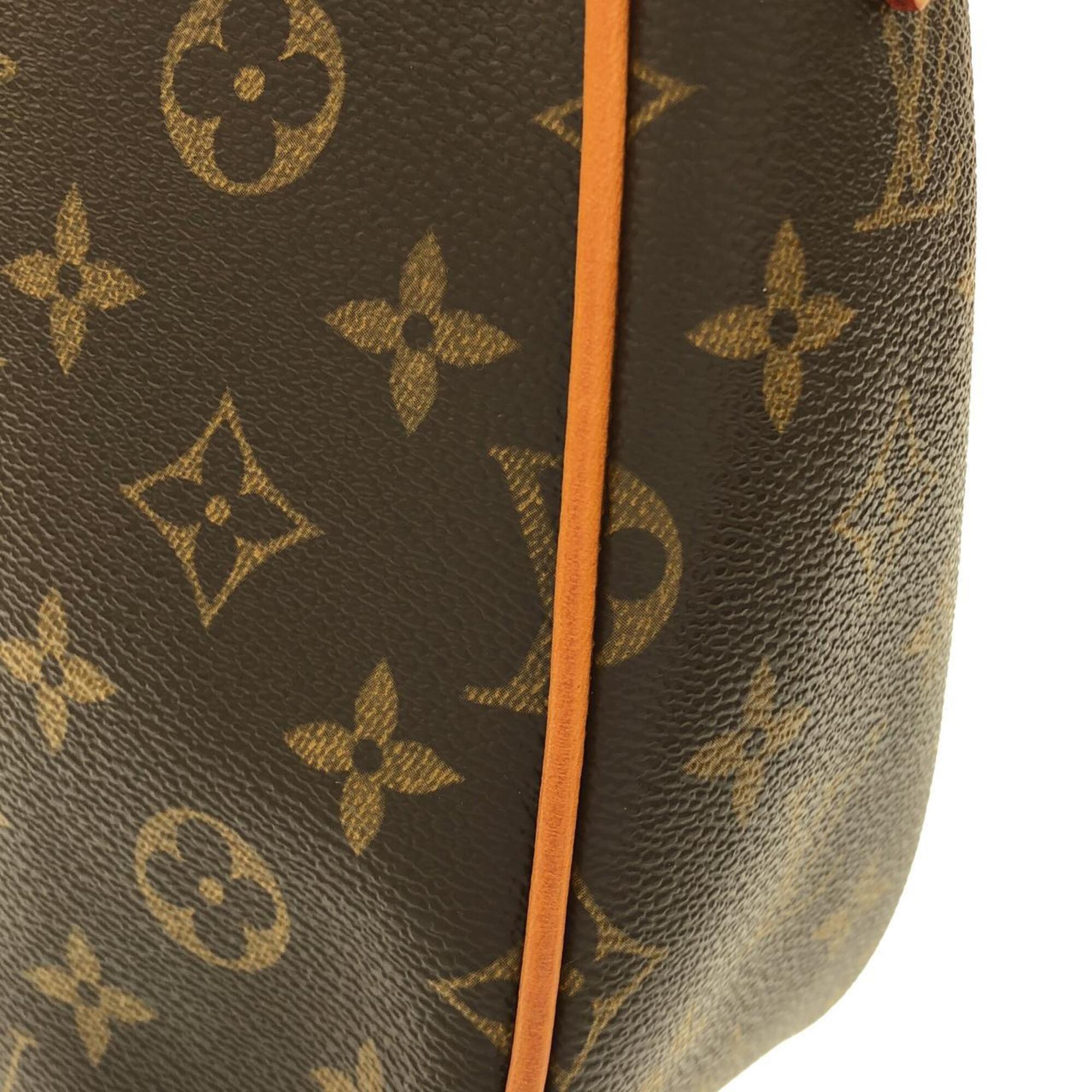Louis Vuitton Marron Coated Canvas Shoulder Bag (Pre-Owned)