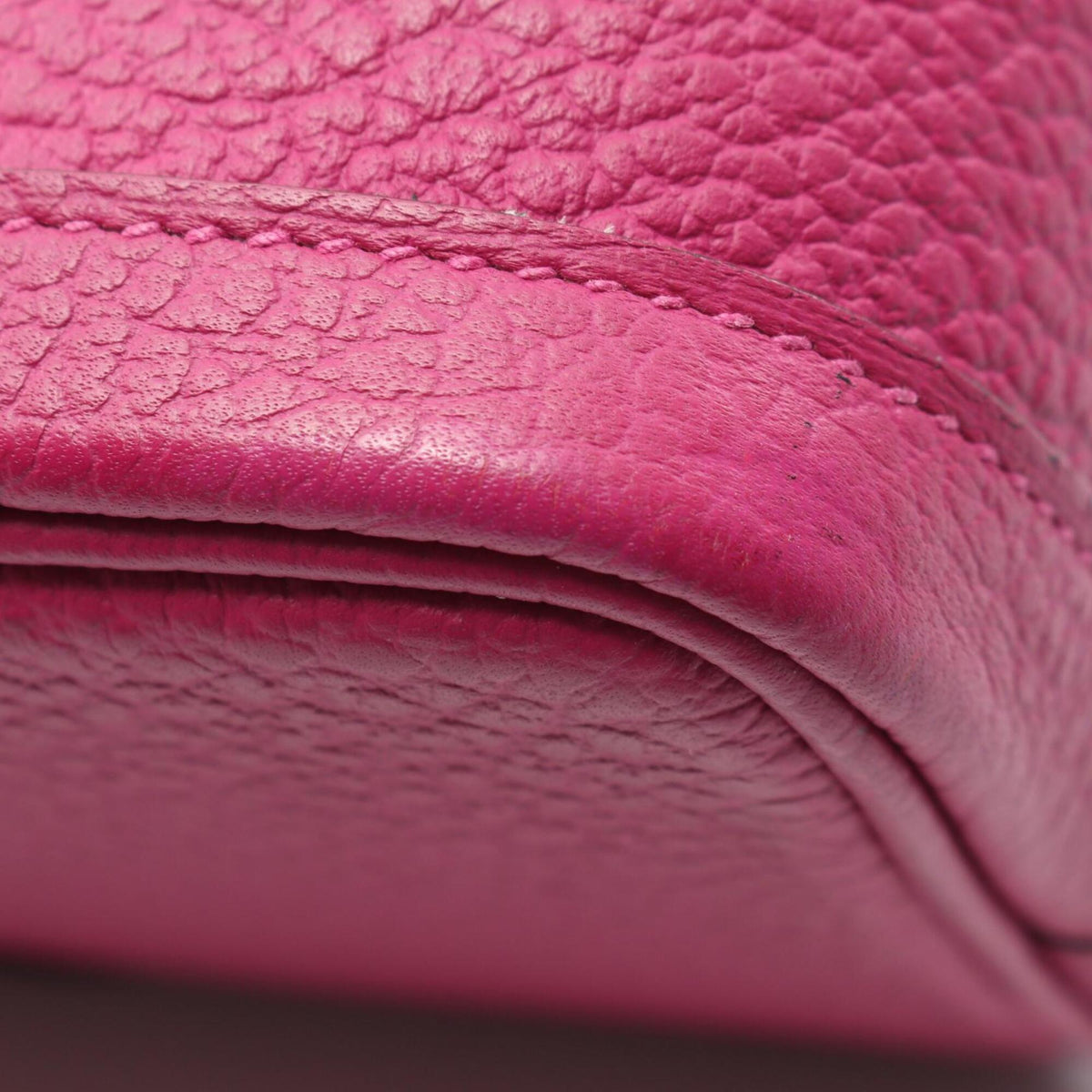 Hermes Pink Rose Purple Country Leather Handbag Tote Bag (Pre-Owned)