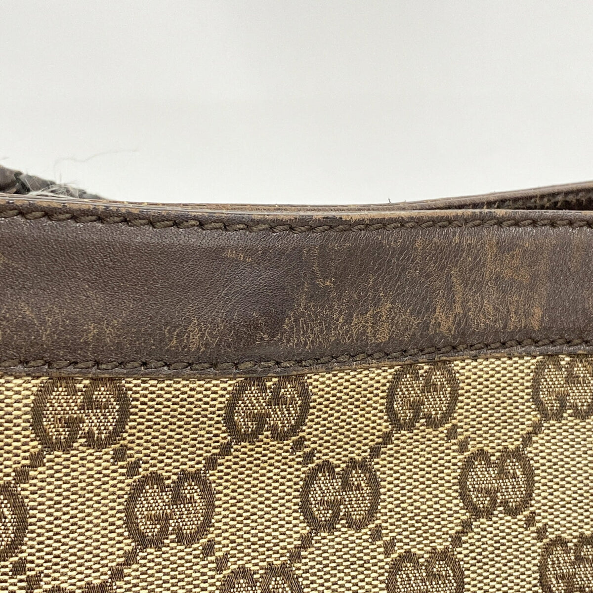 Gucci Brown Canvas Shoulder Bag (Pre-Owned)