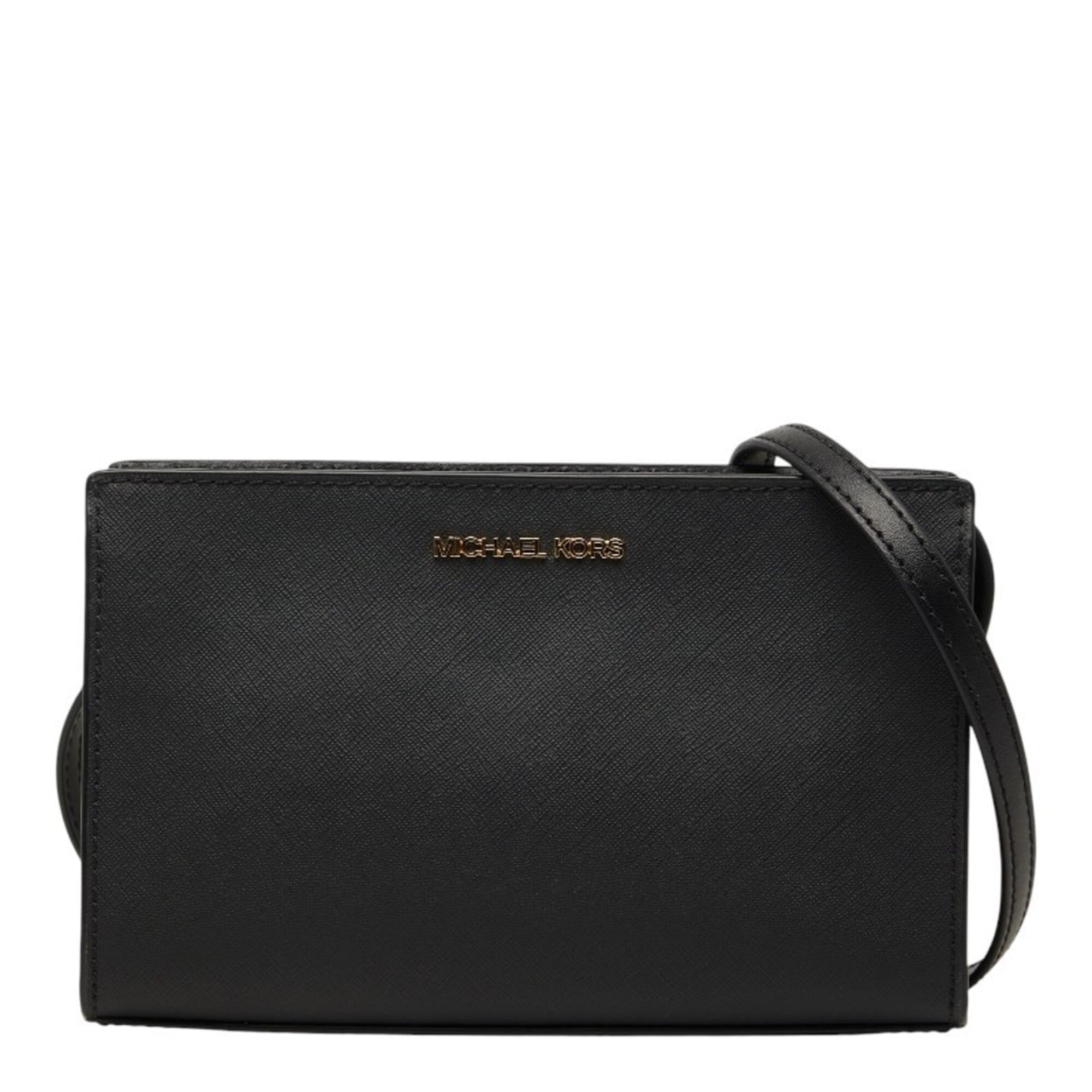 Michael Kors Black Leather Shoulder Bag (Pre-Owned)