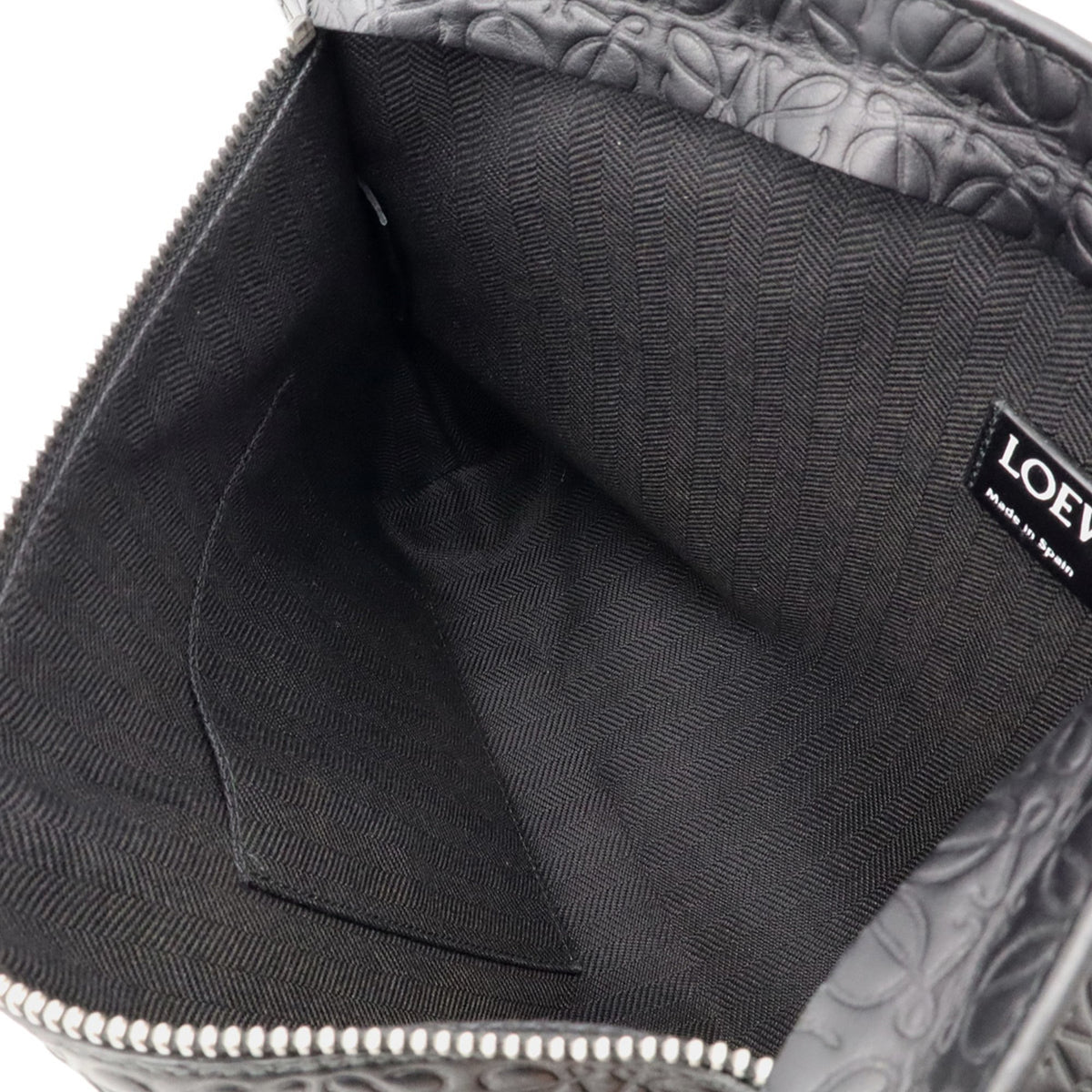Loewe Black Leather Clutch Bag Pouch (Pre-Owned)