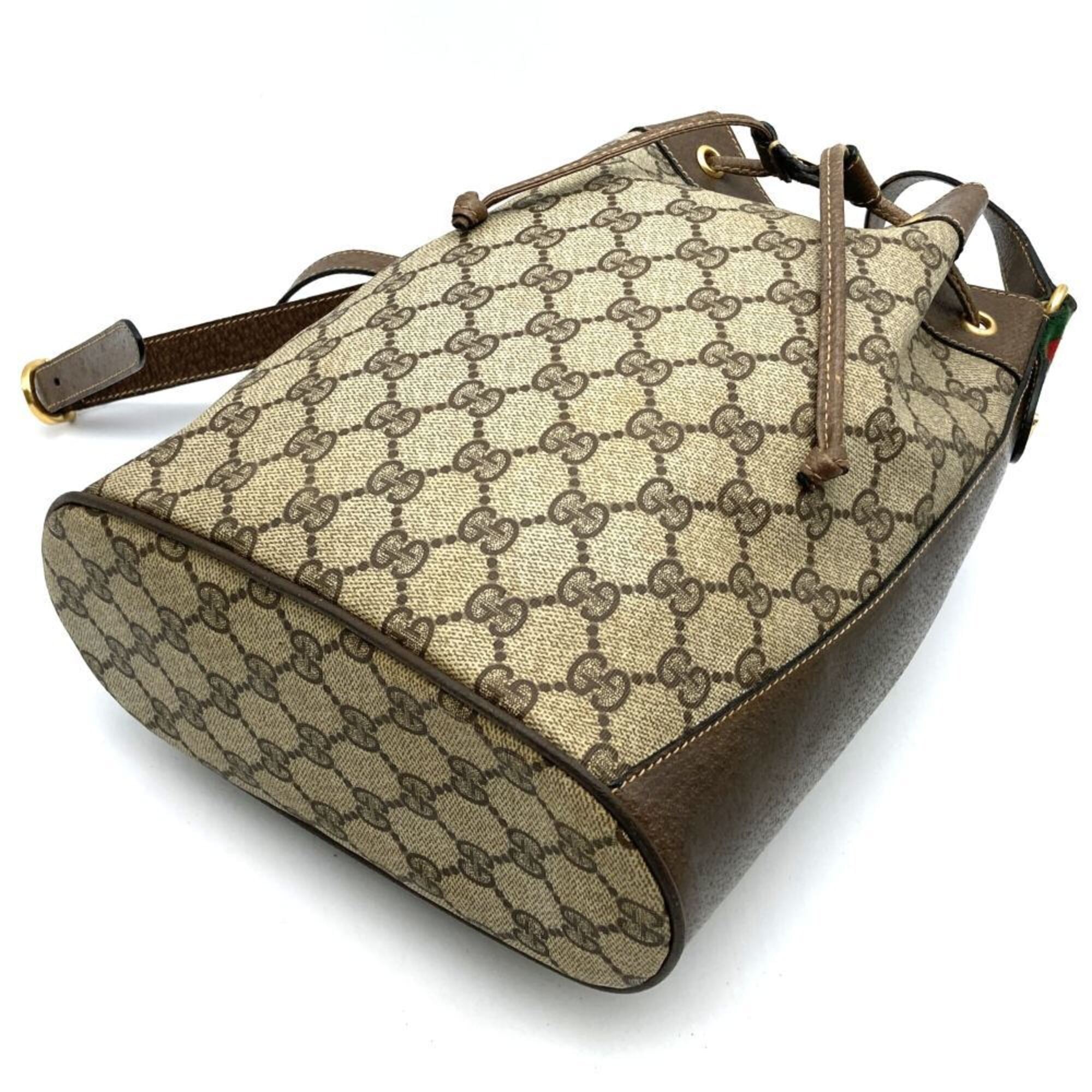 Gucci Brown Gg Supreme Shoulder Bag (Pre-Owned)