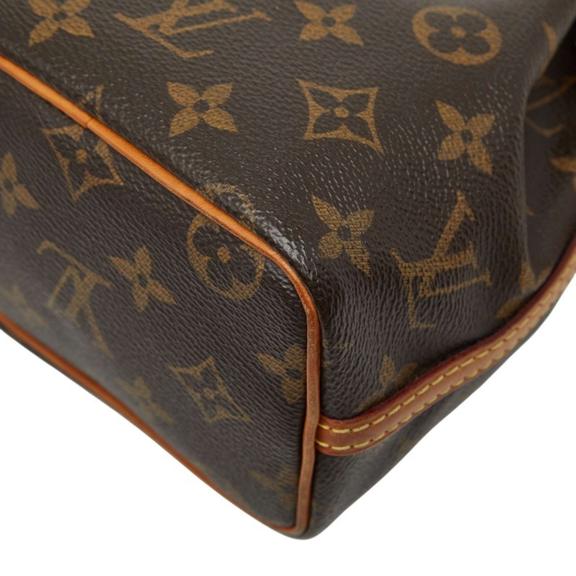 Louis Vuitton Brown Pvc Leather Shoulder Bag (Pre-Owned)