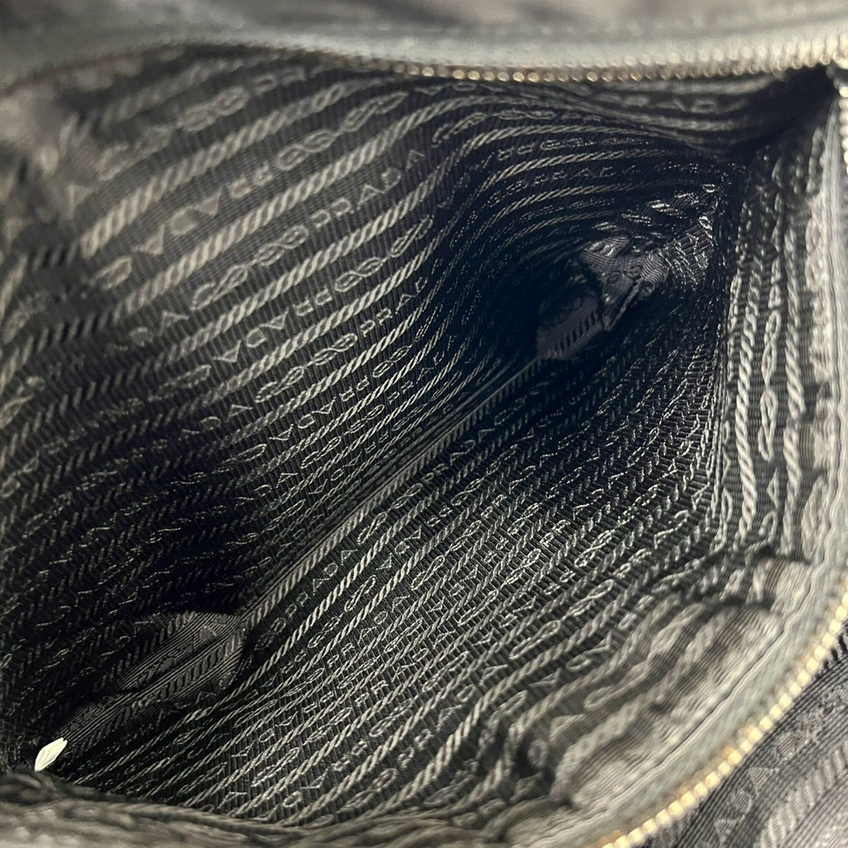 Prada Black Nylon Leather Shoulder Bag (Pre-Owned)