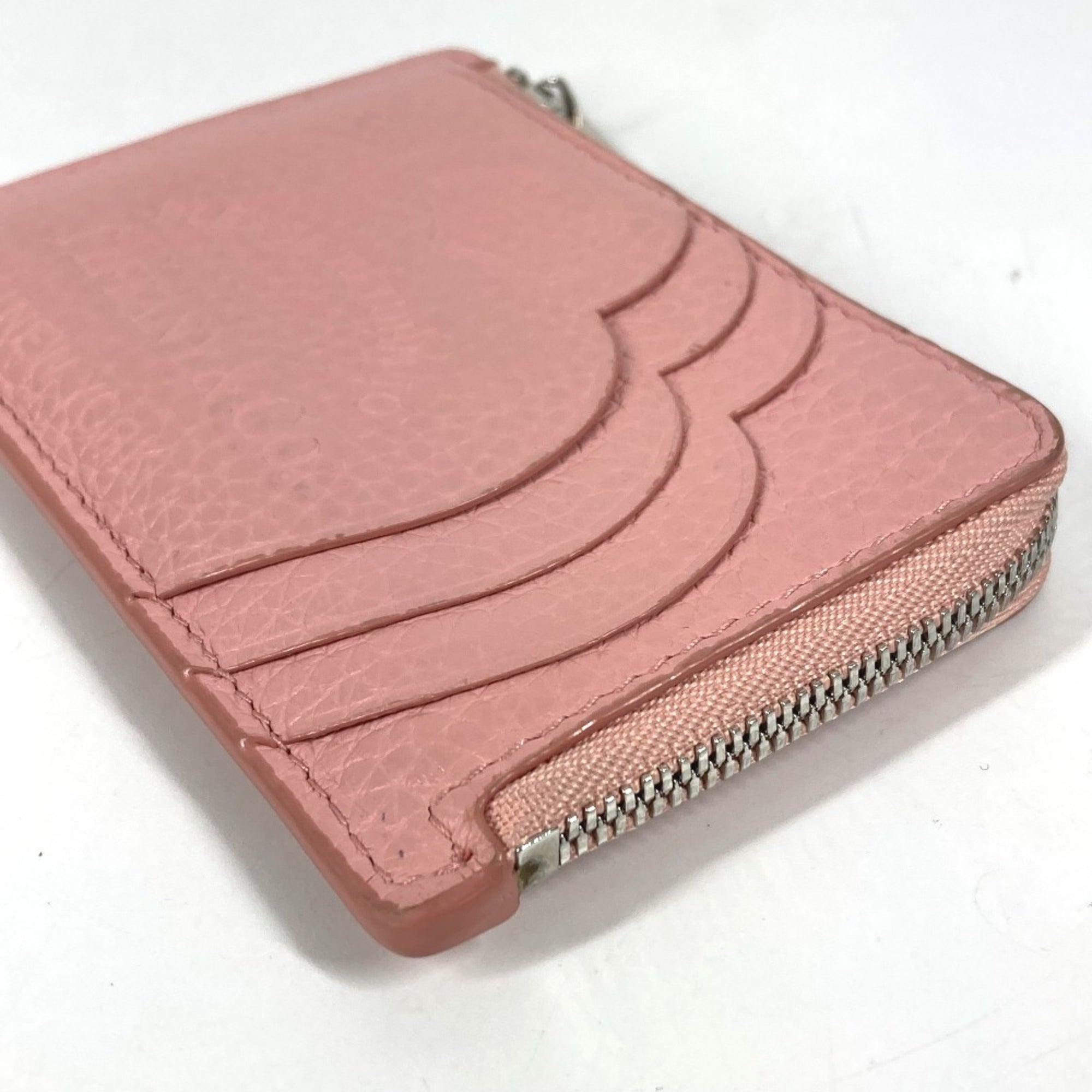 Tiffany Pink Leather Coin Purse/Coin Case (Pre-Owned)
