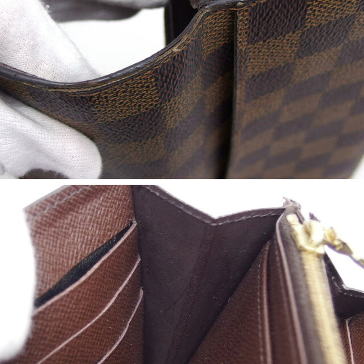 Louis Vuitton Damier Damier Canvas Long Wallet (Bi-Fold) (Pre-Owned)