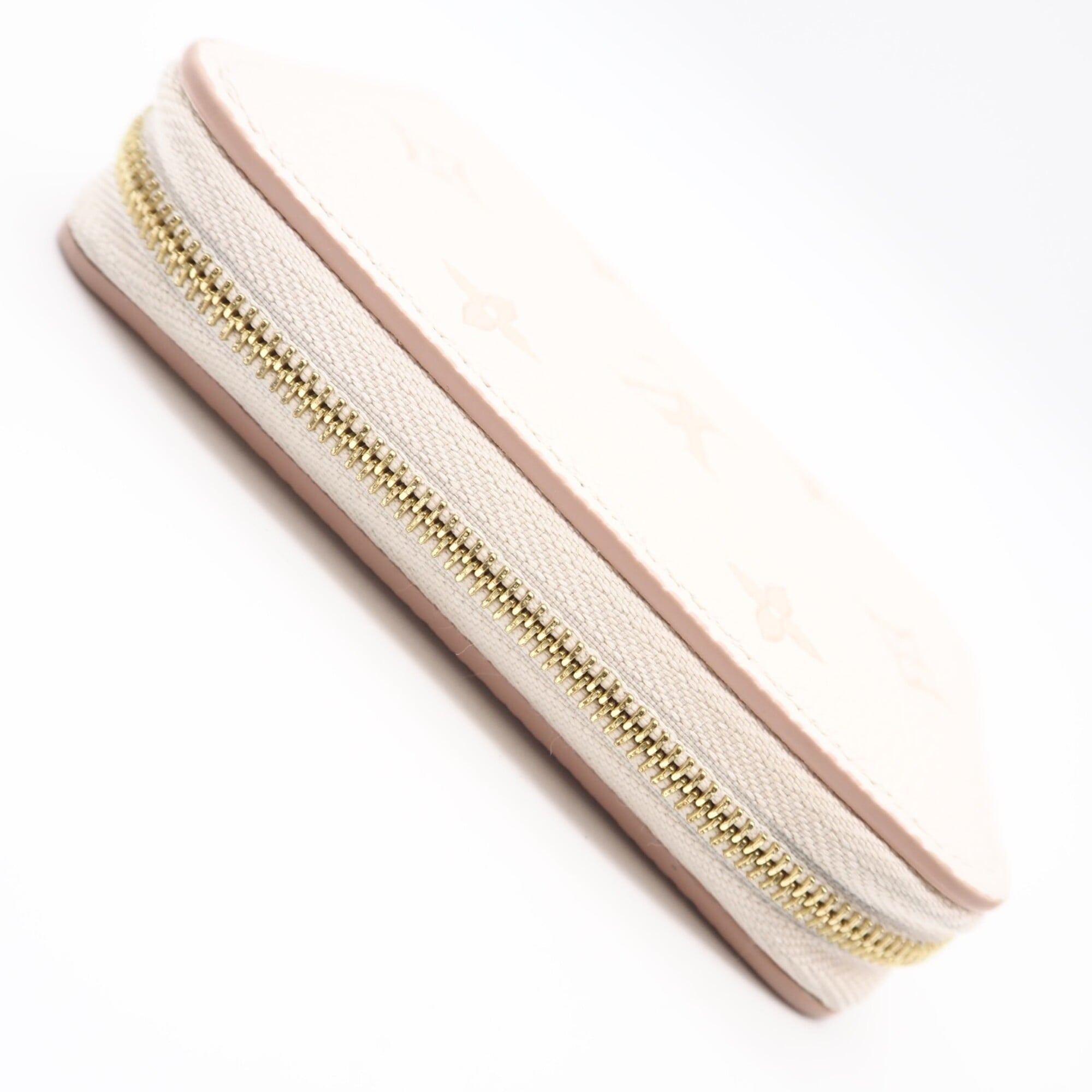 Louis Vuitton Monogram Empreinte Pink Beige Leather Coin Purse/Coin Case (Pre-Owned)