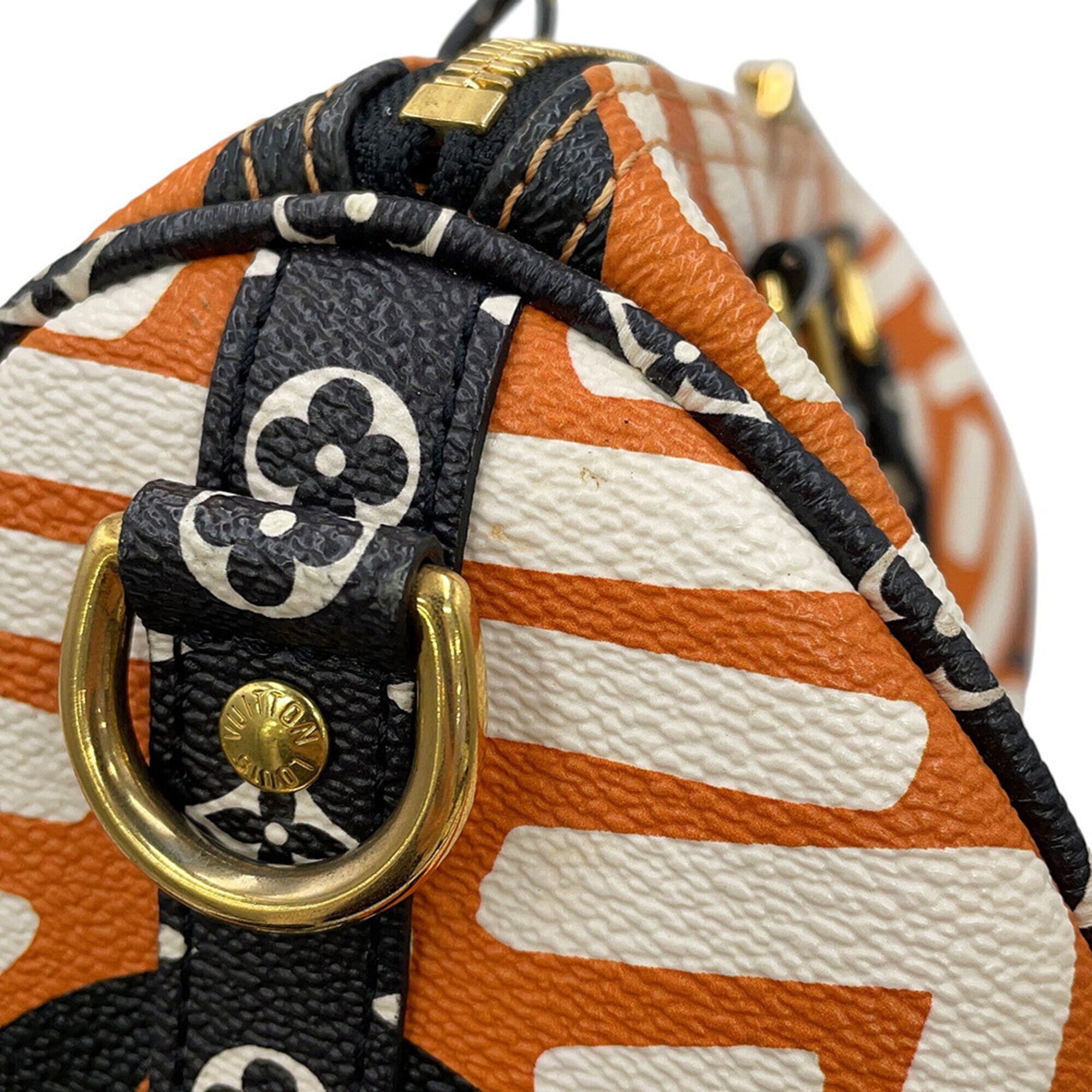 Louis Vuitton Monogram Black Monogram Orange Monogram Handbag (Pre-Owned)