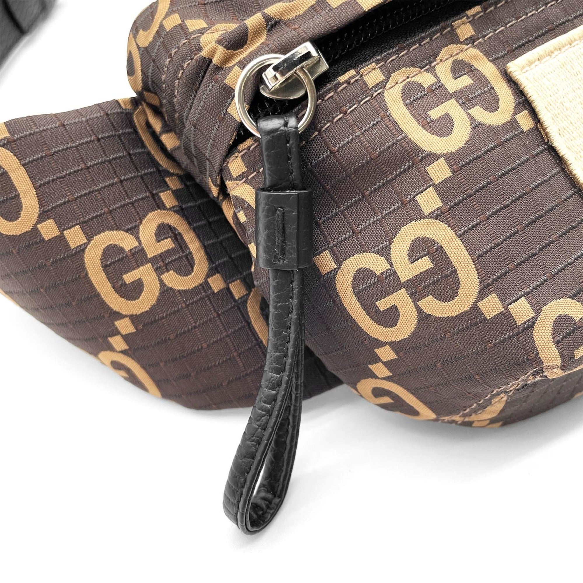 Gucci Brown Nylon Fanny Pack Sling Bag (Pre-Owned)