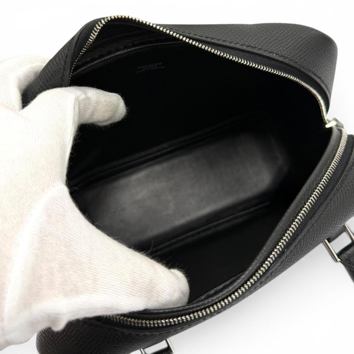 Hermes Black Epsom Leather Handbag (Pre-Owned)