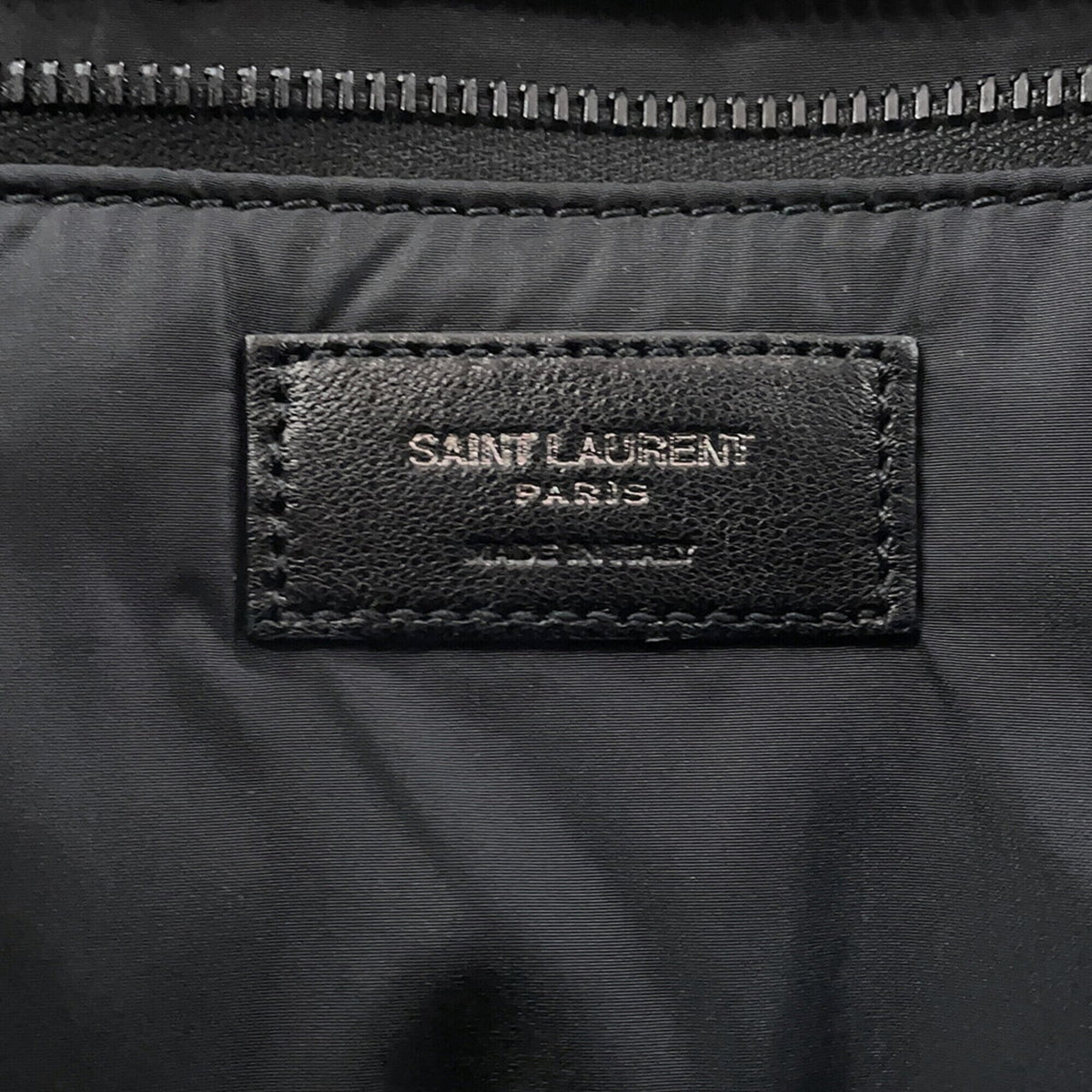 Yves Saint Laurent Black Nylon Handbag Tote Bag (Pre-Owned)