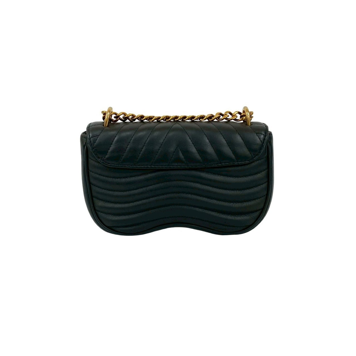 Louis Vuitton Black Leather Handbag Shoulder Bag (Pre-Owned)