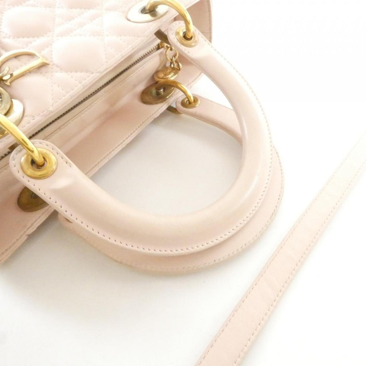 Christian Dior Pink Leather Handbag (Pre-Owned)