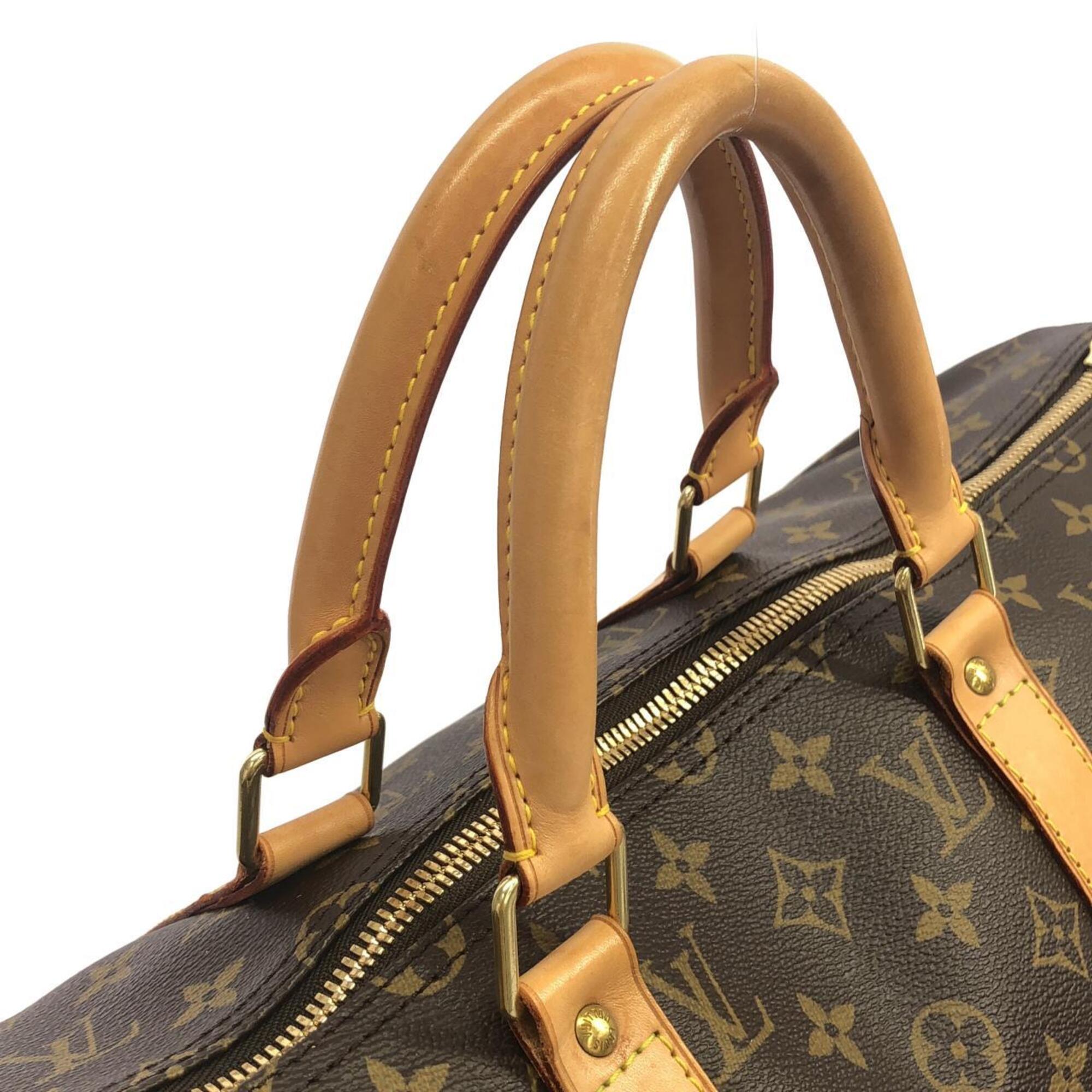 Louis Vuitton Marron Coated Canvas Boston Bag (Pre-Owned)