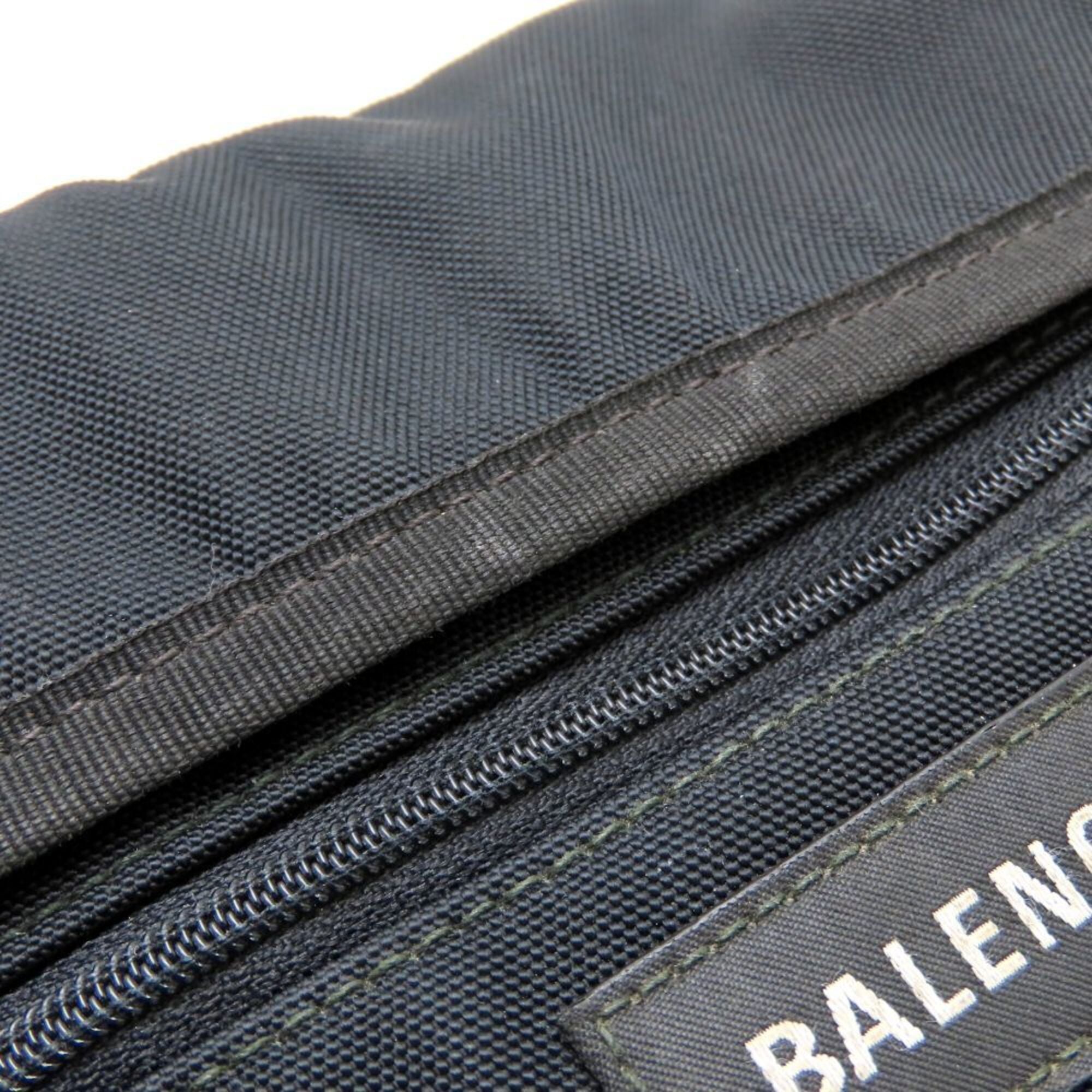 Balenciaga Black Nylon Canvas Shoulder Bag (Pre-Owned)
