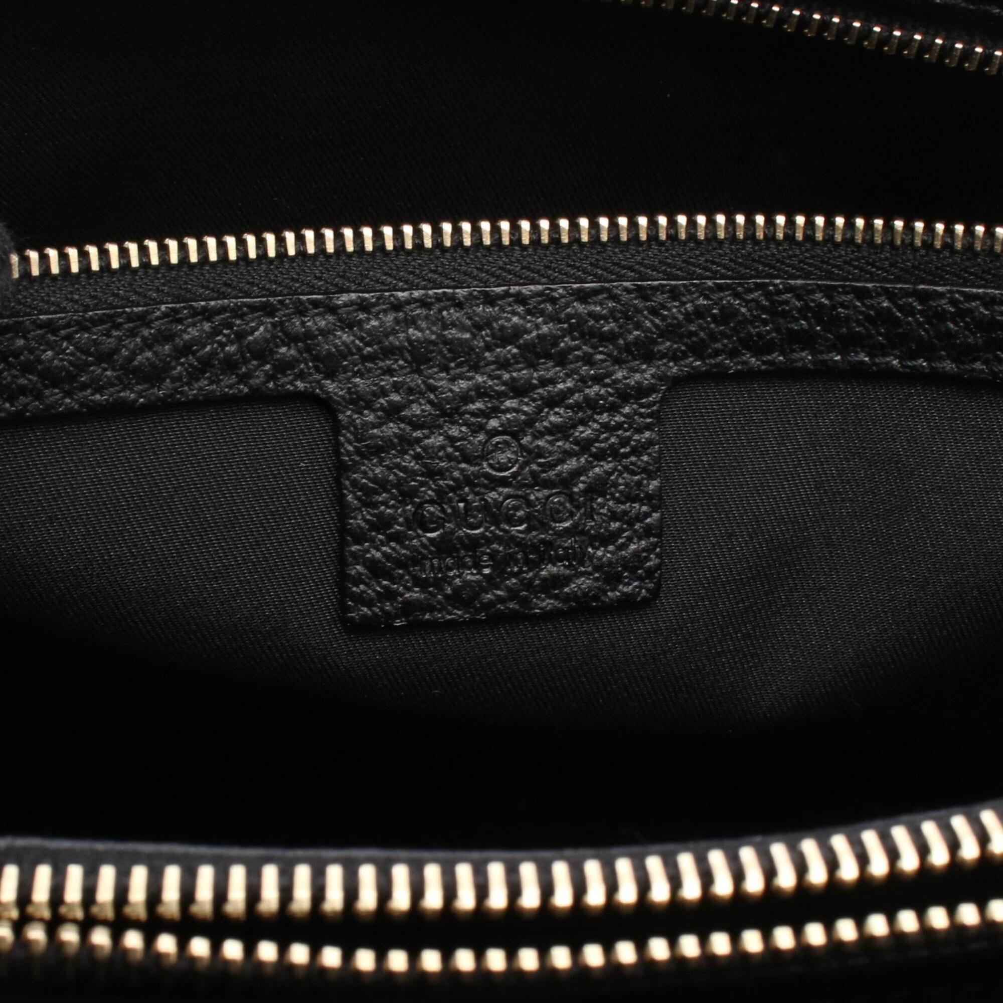Gucci Black Leather Handbag (Pre-Owned)