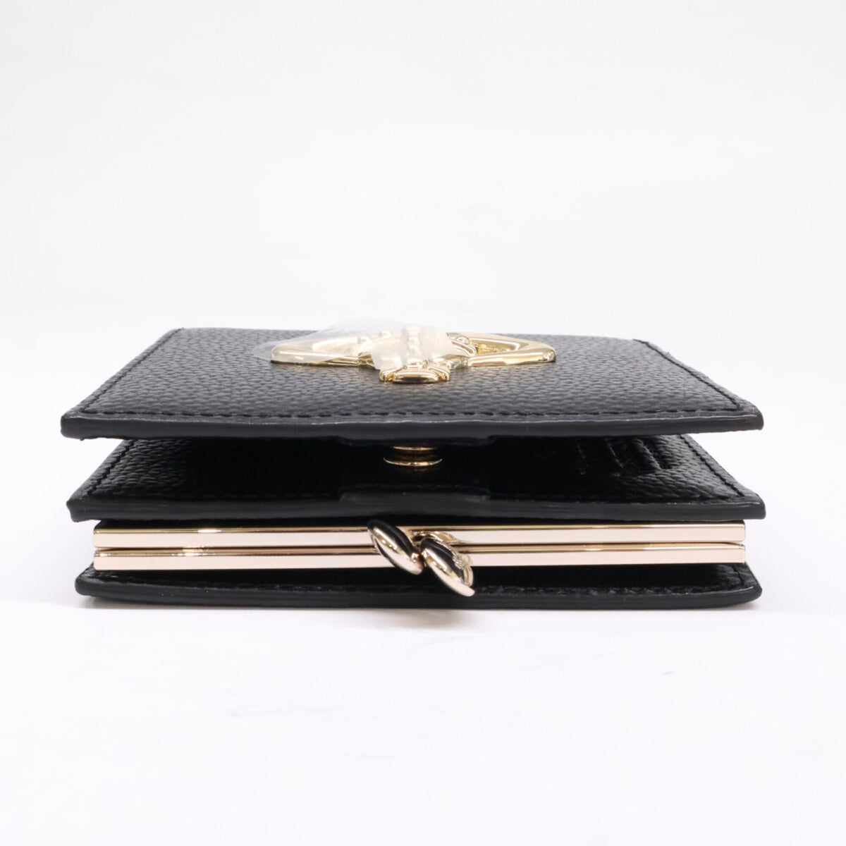 Vivienne Westwood Black Leather Wallet (Bi-Fold) (Pre-Owned)