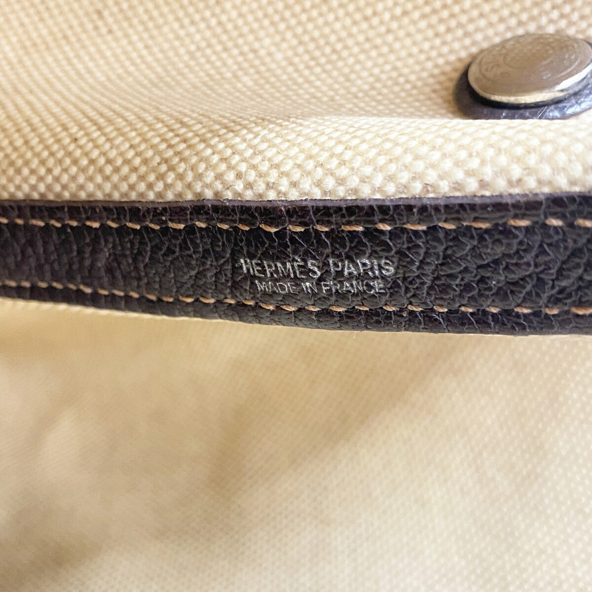 Hermes Brown Toile H Tote Bag (Pre-Owned)