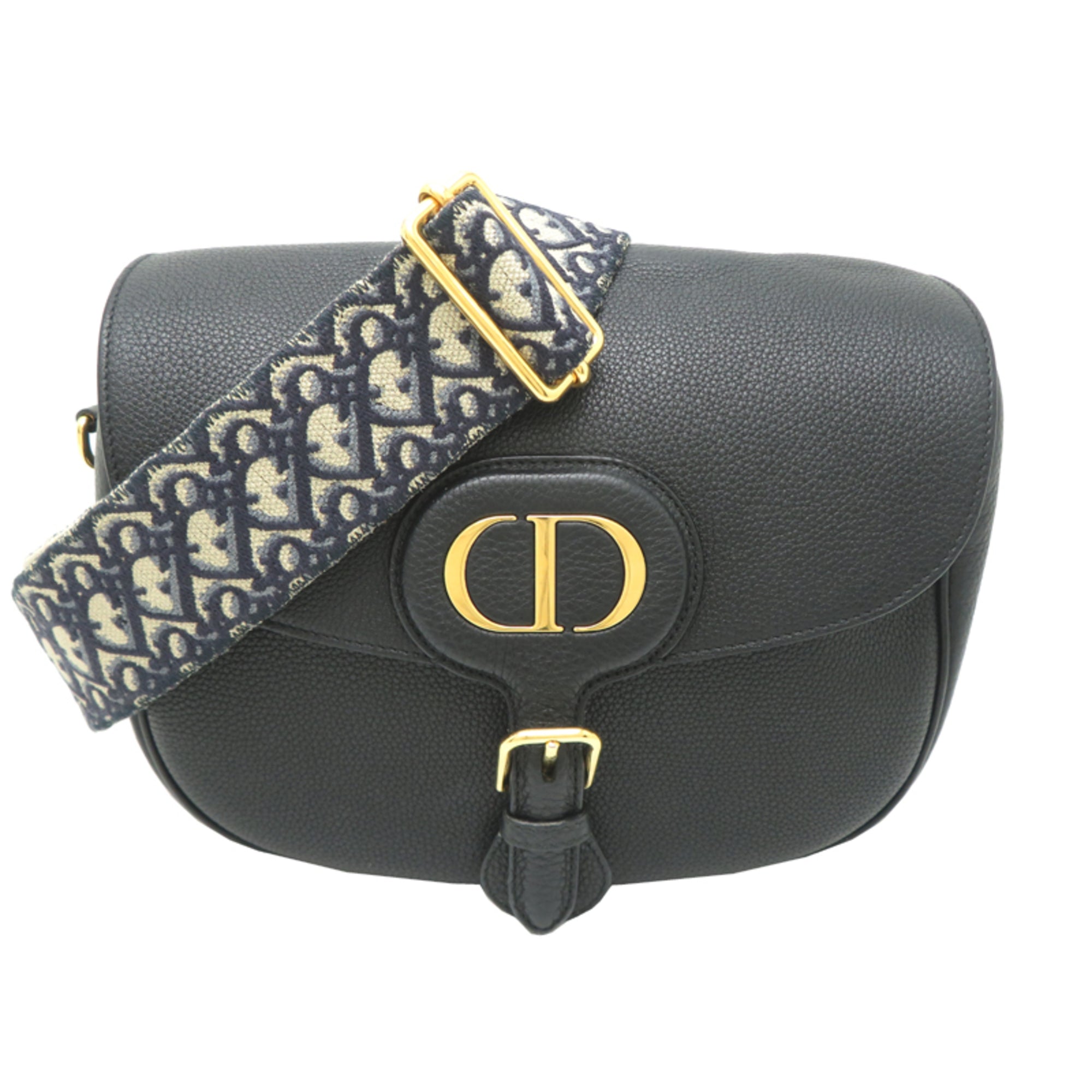 Christian Dior Black Leather Shoulder Bag (Pre-Owned)