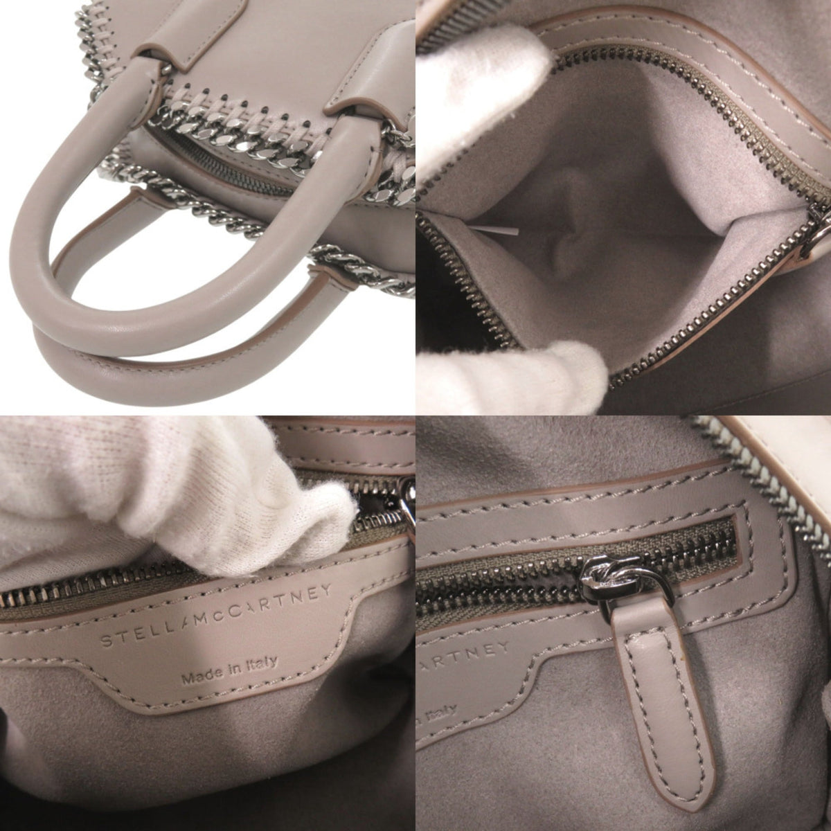 Stella Mccartney Gray Polyester Elastane Handbag Shoulder Bag (Pre-Owned)