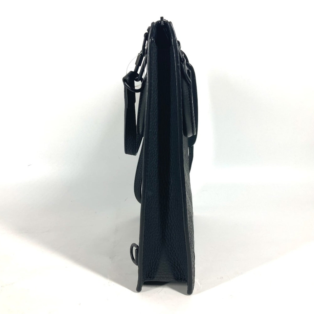 Louis Vuitton Black Leather Shoulder Bag Tote Bag (Pre-Owned)