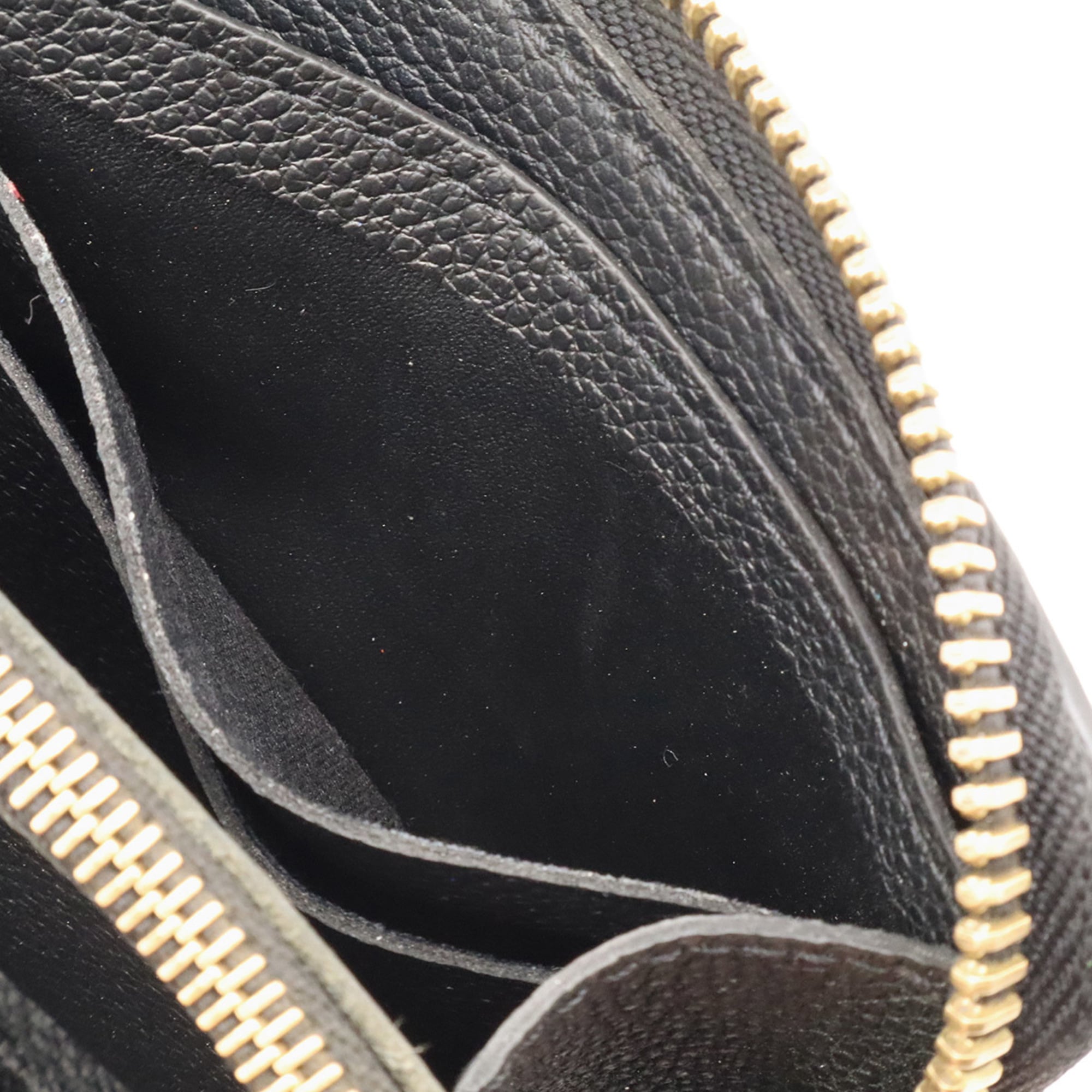 Louis Vuitton Noir Monogram Empreinte Leather Long Wallet (Bi-Fold) (Pre-Owned)