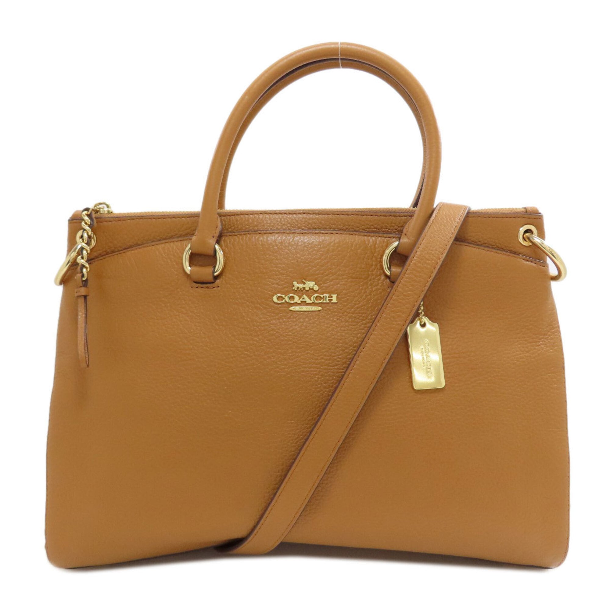 Coach Brown Leather Handbag (Pre-Owned)