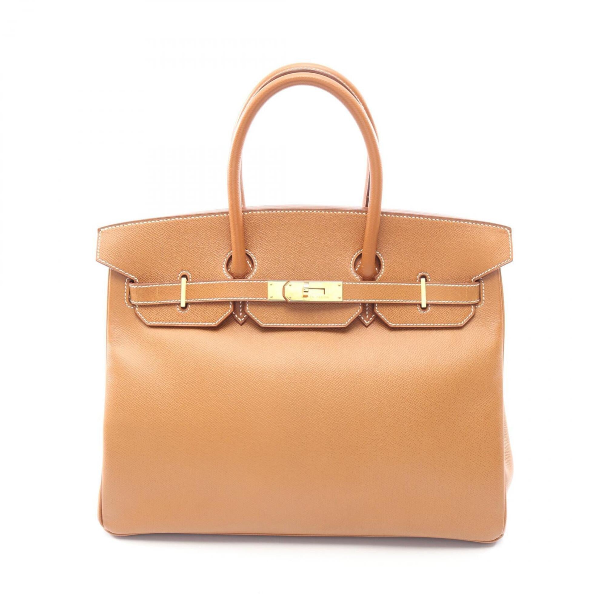 Hermes Brown Courchevel Leather Handbag (Pre-Owned)
