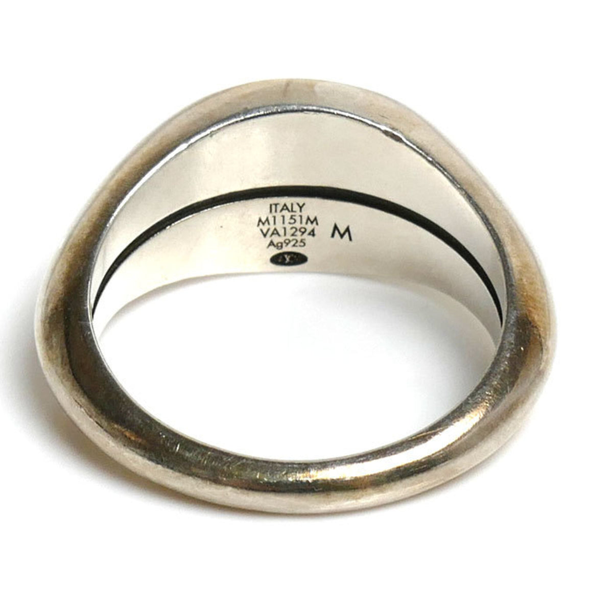 Louis Vuitton Silver 925 Band Ring (Pre-Owned)