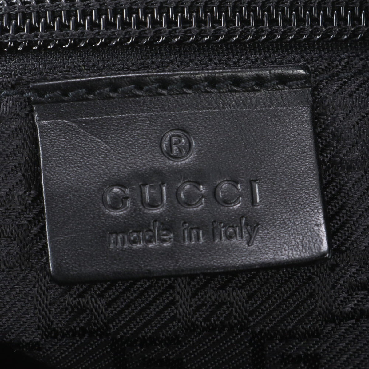 Gucci Black Leather Nylon Boston Bag Shoulder Bag Tote Bag (Pre-Owned)