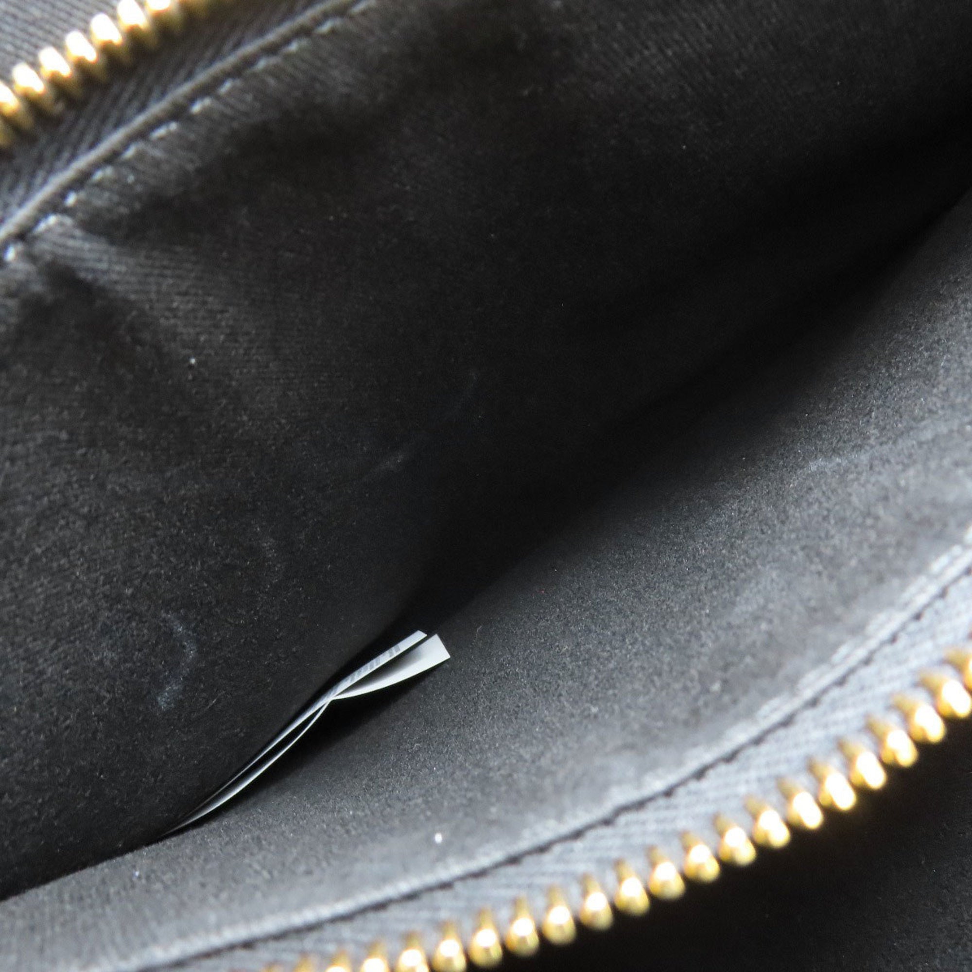 Versace Black Leather Tote Bag (Pre-Owned)