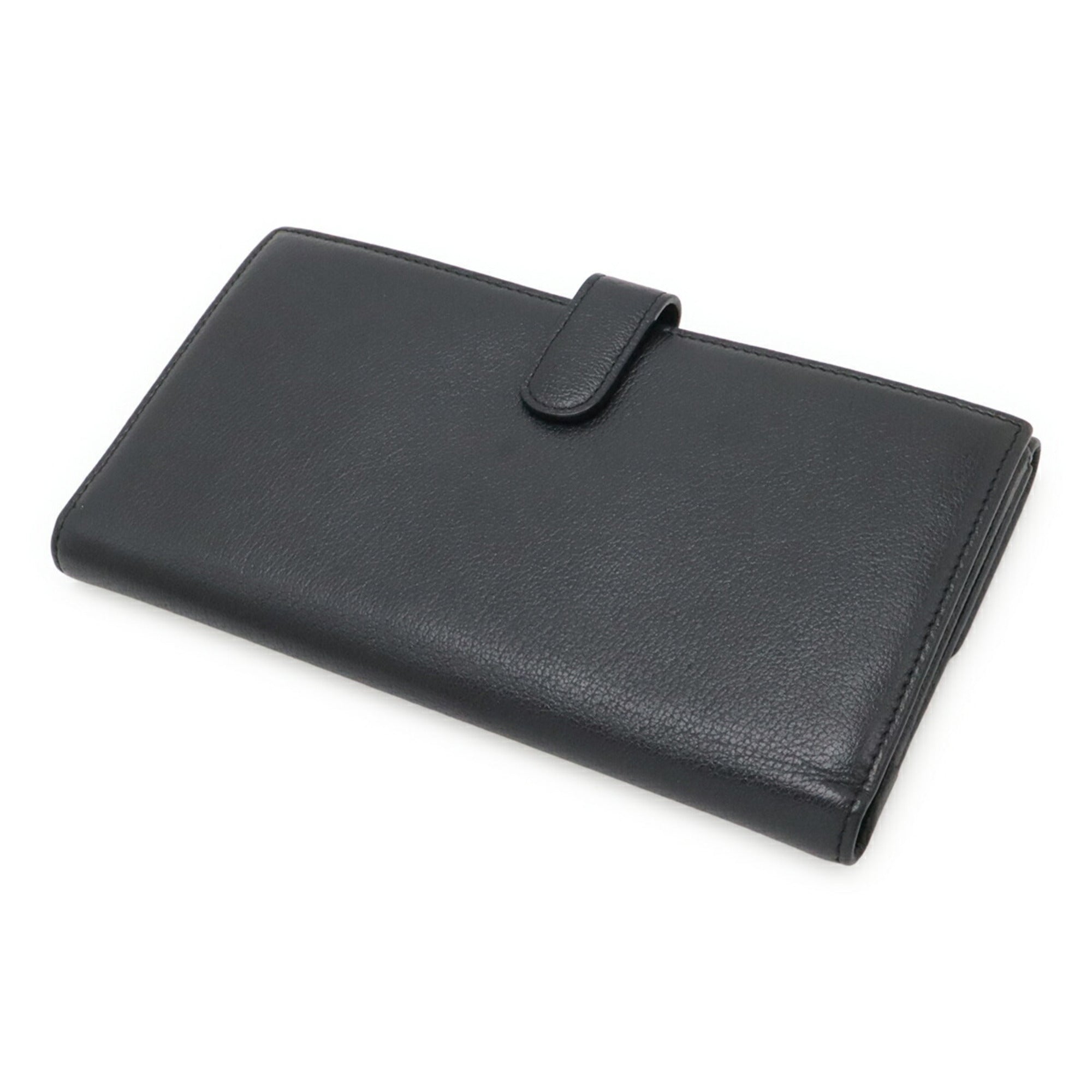 Chanel Black Leather Coin Purse/Coin Case (Pre-Owned)