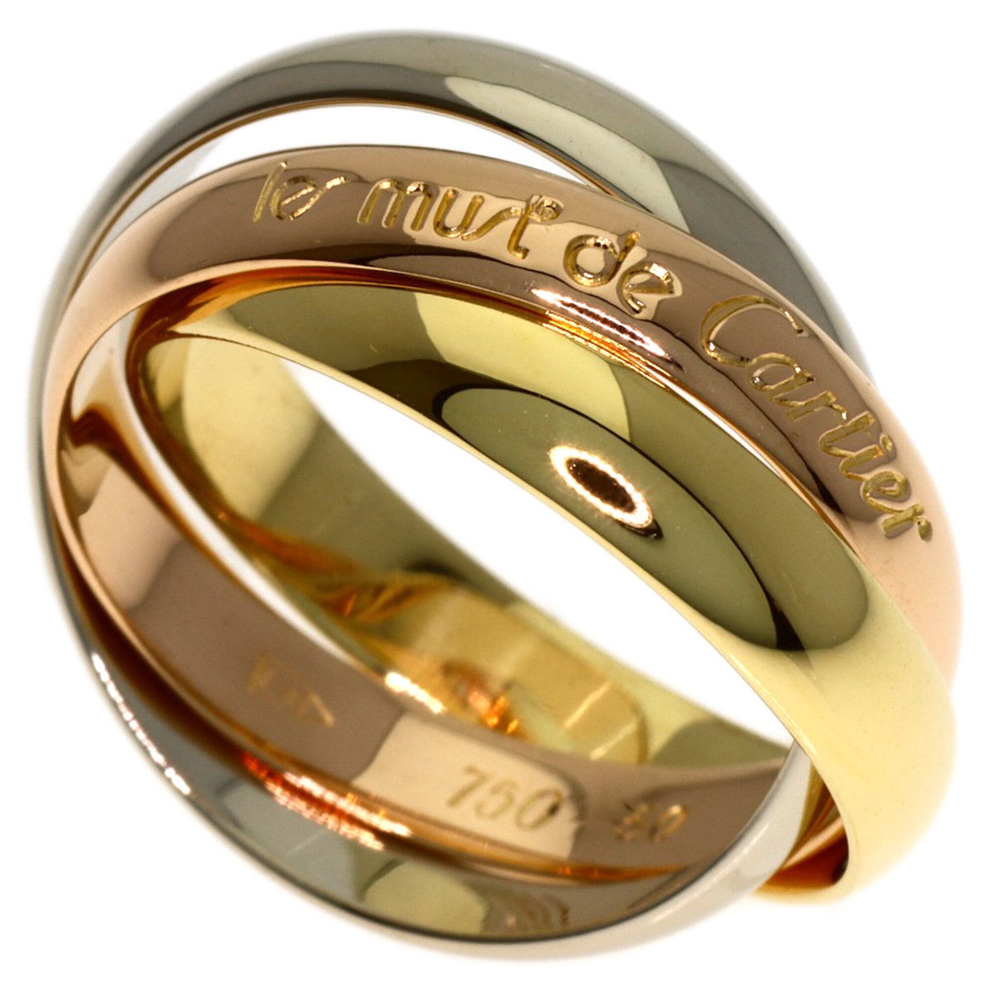 Cartier Yellow Gold (18K) Pink Gold (18K) White Gold (18K) Band Ring (Pre-Owned)